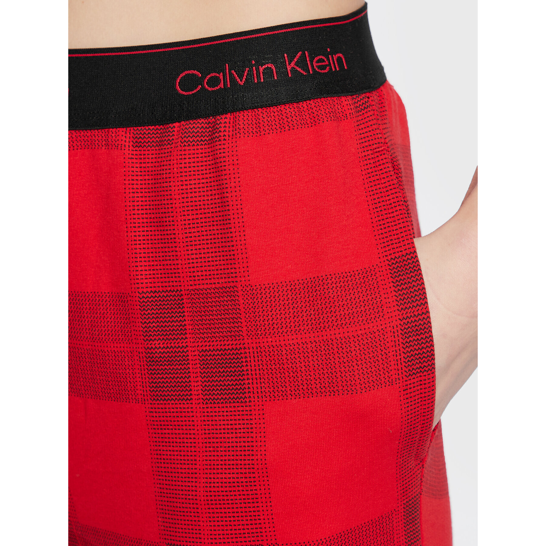 Calvin Klein Underwear Pyžamové kalhoty 000QS6954E Červená Tapered Fit - Pepit.cz