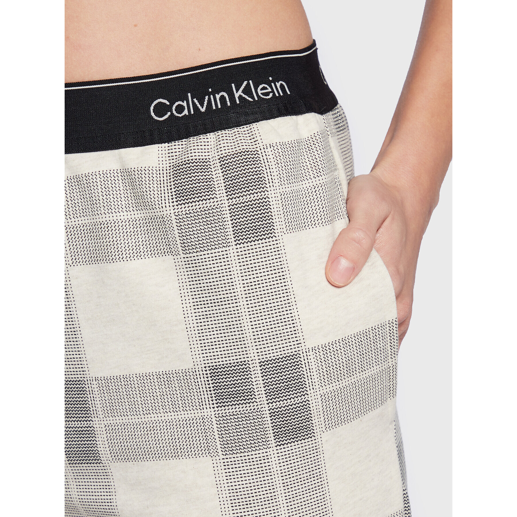 Calvin Klein Underwear Pyžamové kalhoty 000QS6954E Écru Regular Fit - Pepit.cz