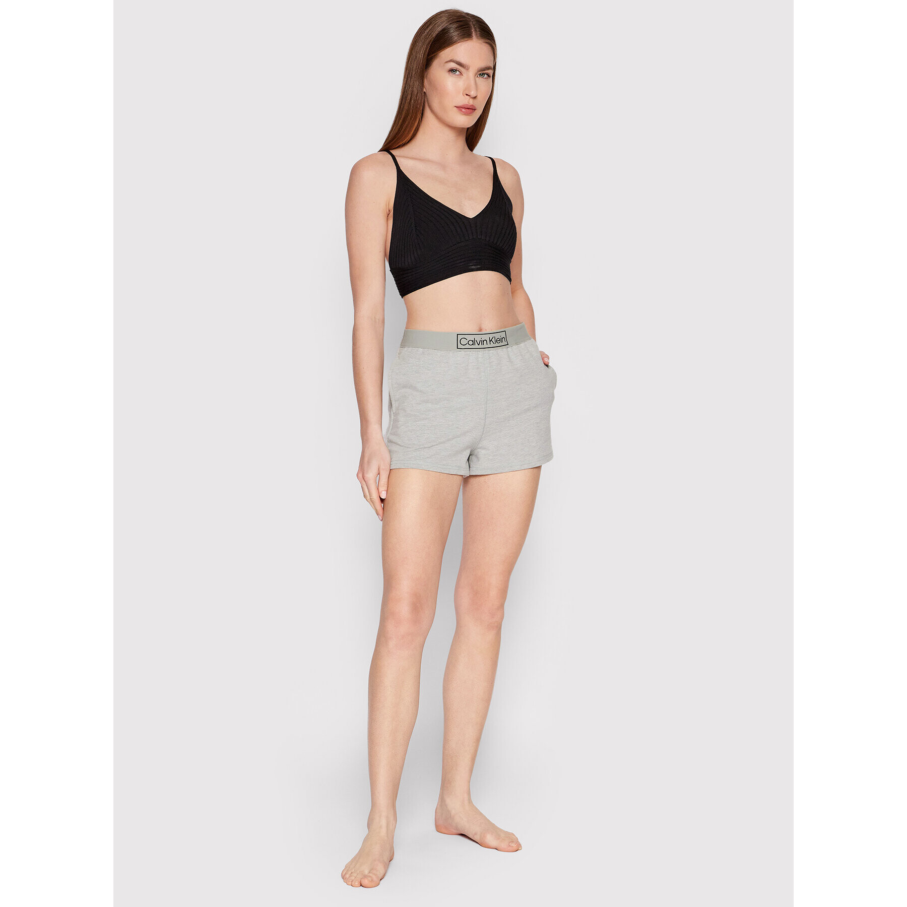 Calvin Klein Underwear Pyžamové šortky 000QS6799E Šedá Regular Fit - Pepit.cz