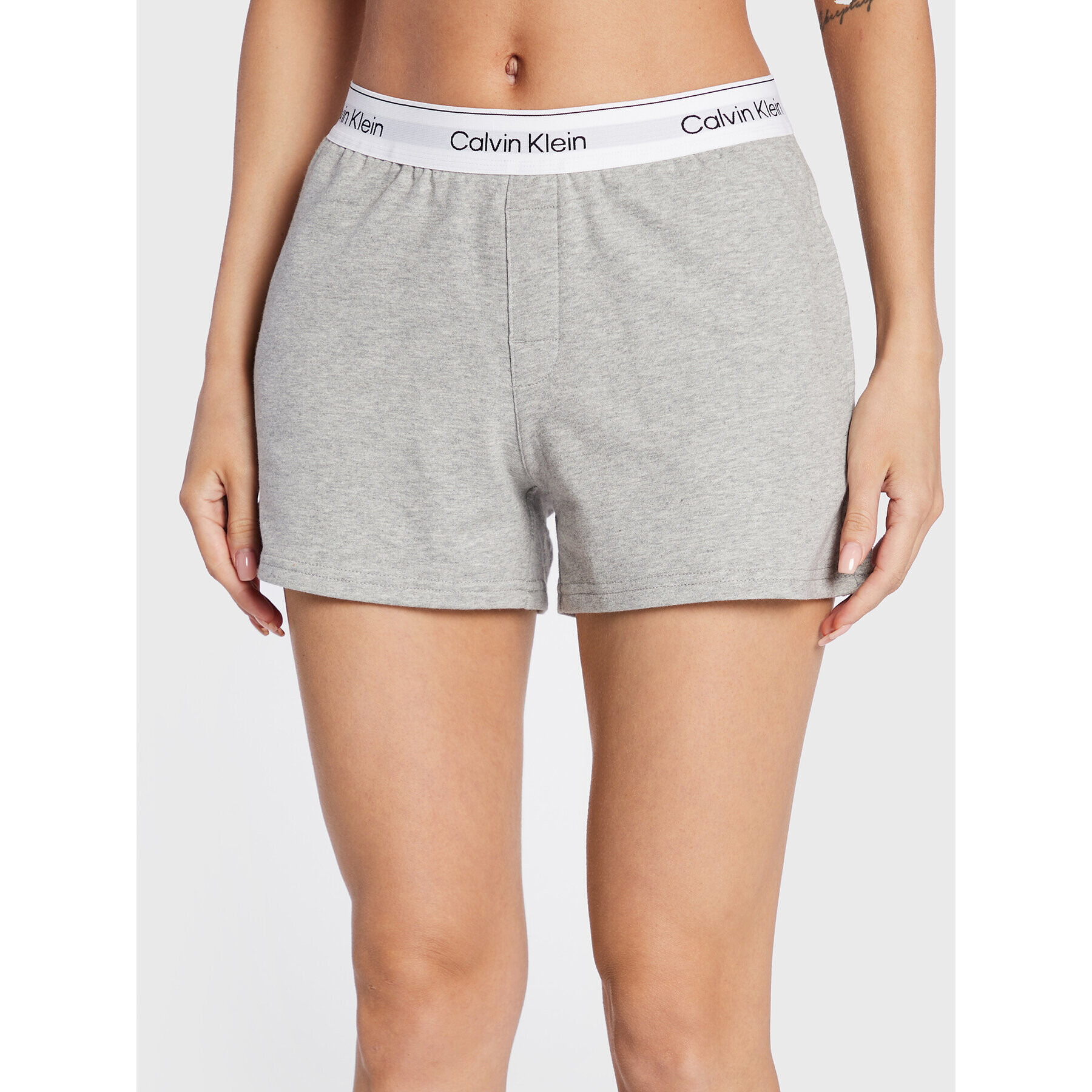 Calvin Klein Underwear Pyžamové šortky 000QS6871E Šedá Regular Fit - Pepit.cz