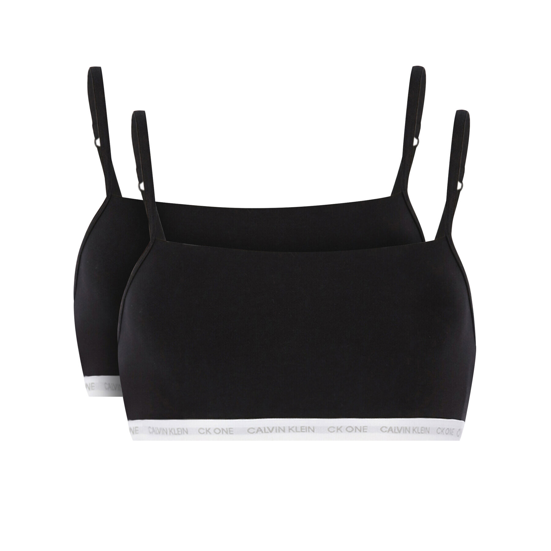 Calvin Klein Underwear Sada 2 podprsenek Bra Top 000QF6040E Černá - Pepit.cz