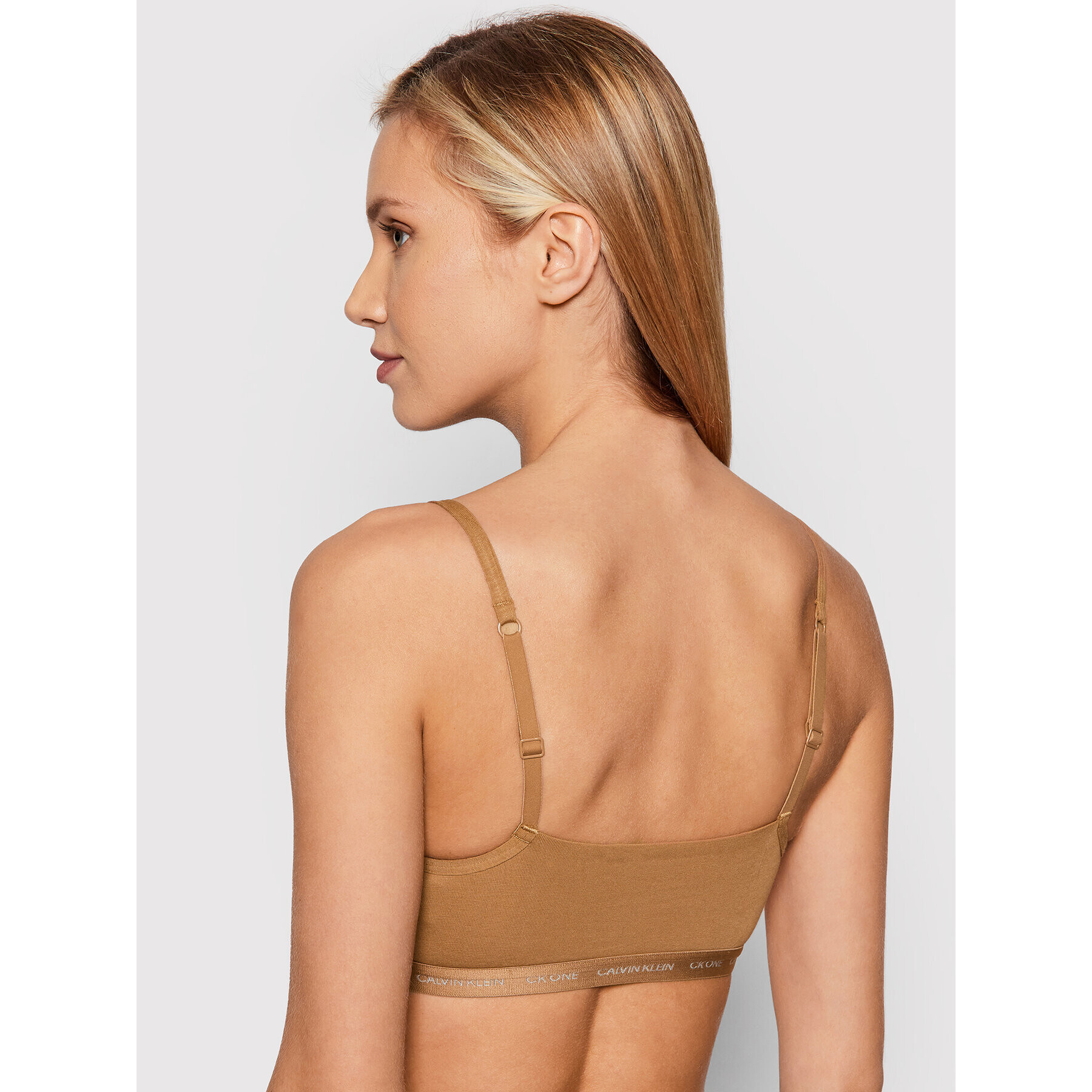 Calvin Klein Underwear Sada 2 podprsenek Bra Top 000QF6040E Hnědá - Pepit.cz