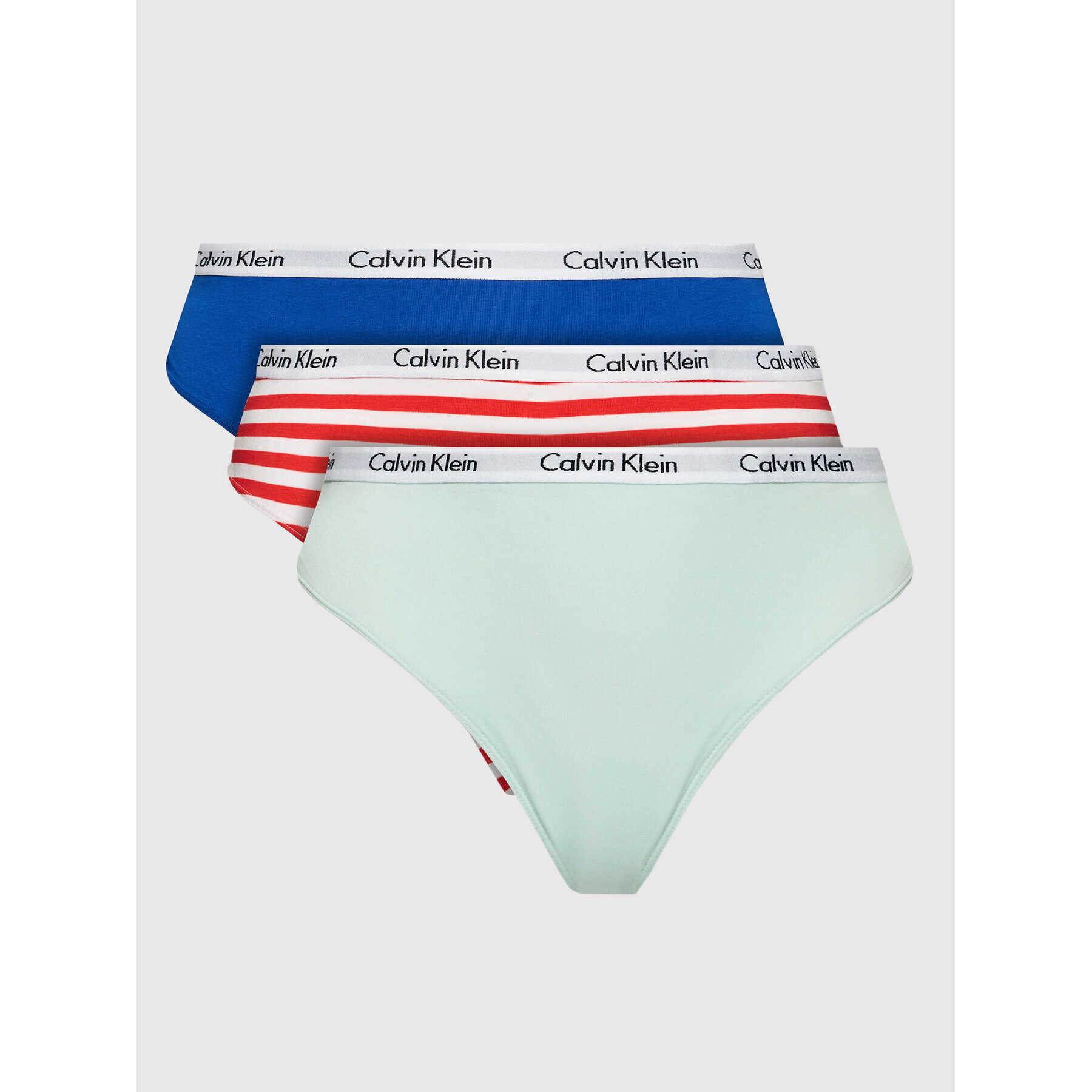 Calvin Klein Underwear Sada 3 kusů klasických kalhotek 000QD3801E Barevná - Pepit.cz