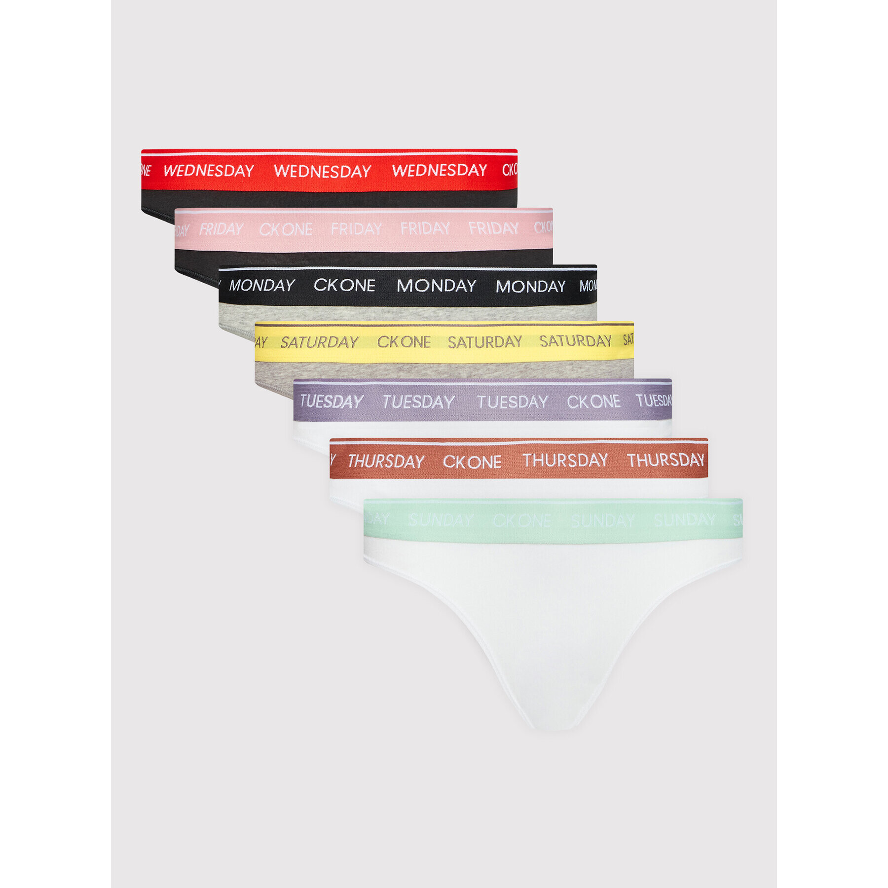 Calvin Klein Underwear Set 7 kusů klasických kalhotek 000QF5938E Barevná - Pepit.cz