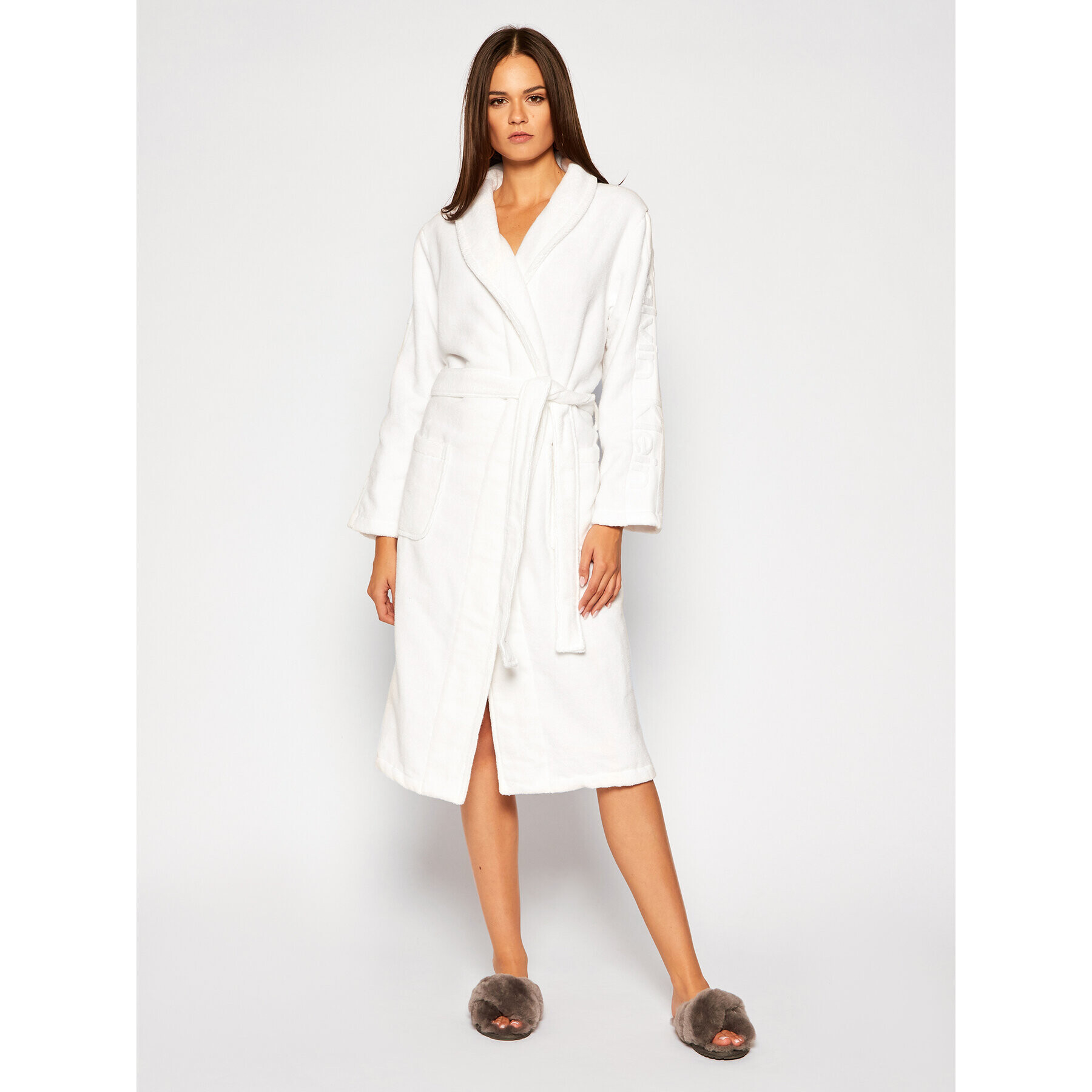 Calvin Klein Underwear Župan Robe 000EW1159E Bílá - Pepit.cz