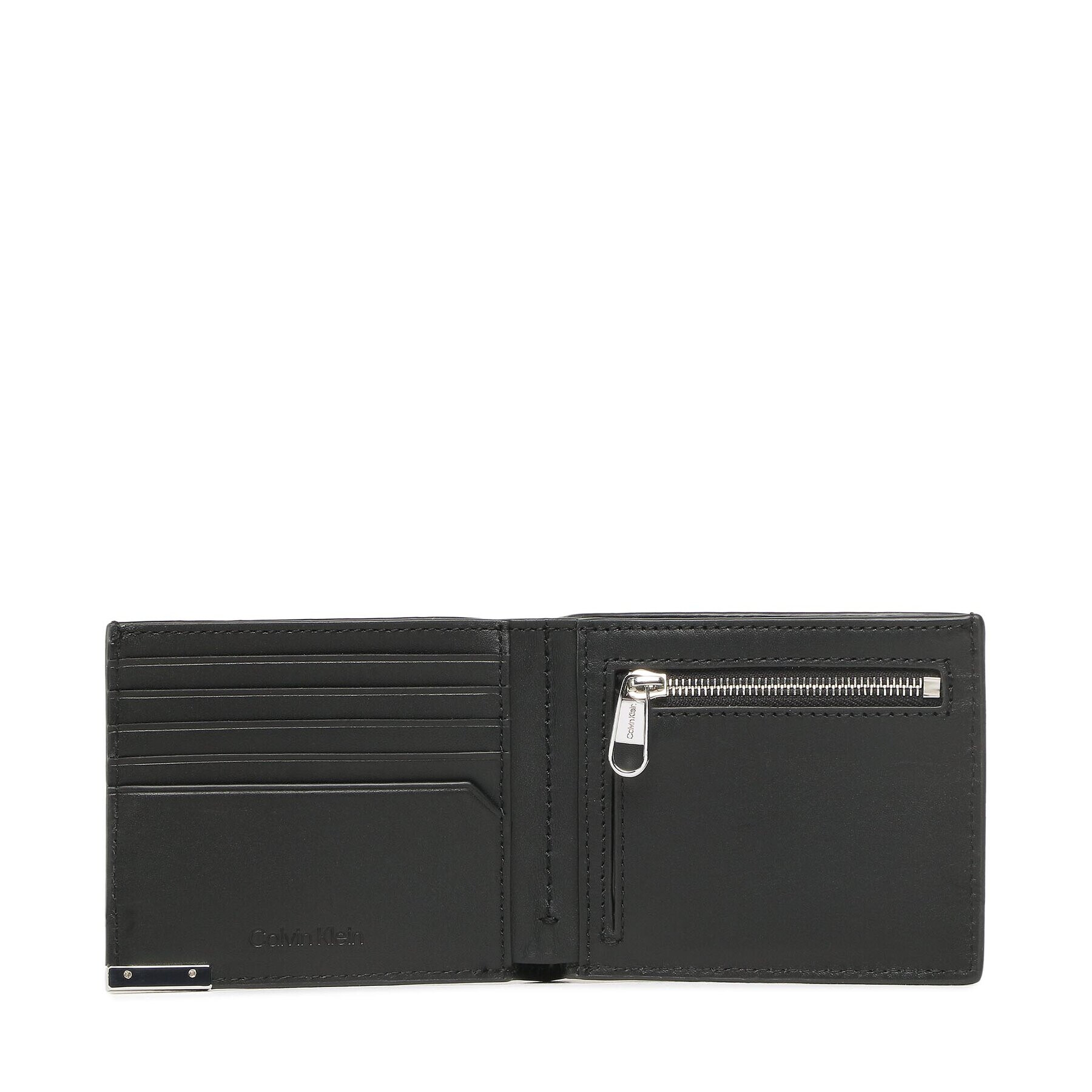 Calvin Klein Velká pánská peněženka Modern Plaque Bifold 5cc W/Coin K50K509976 Černá - Pepit.cz