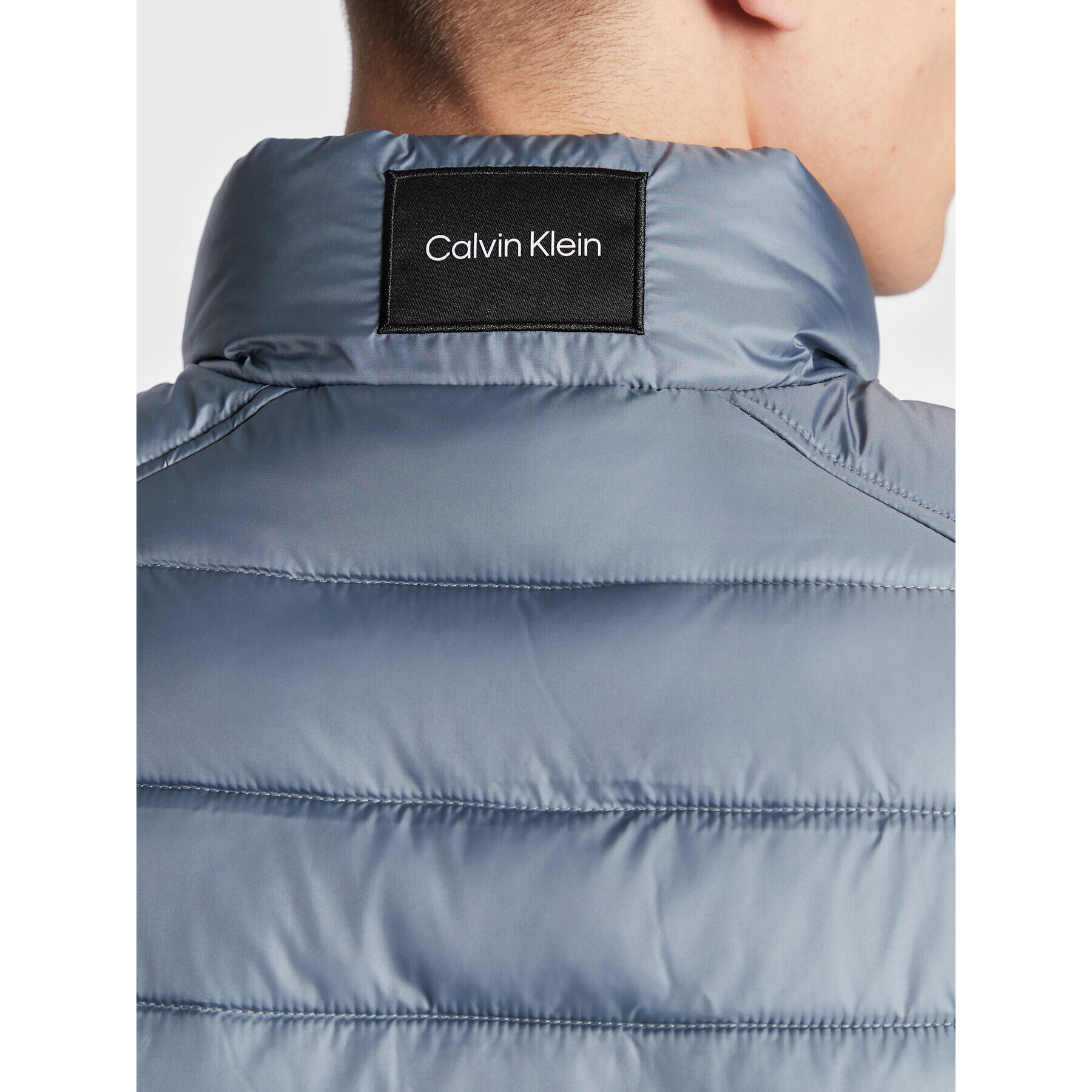 Calvin Klein Vesta Side Logo K10K108292 Šedá Regular Fit - Pepit.cz