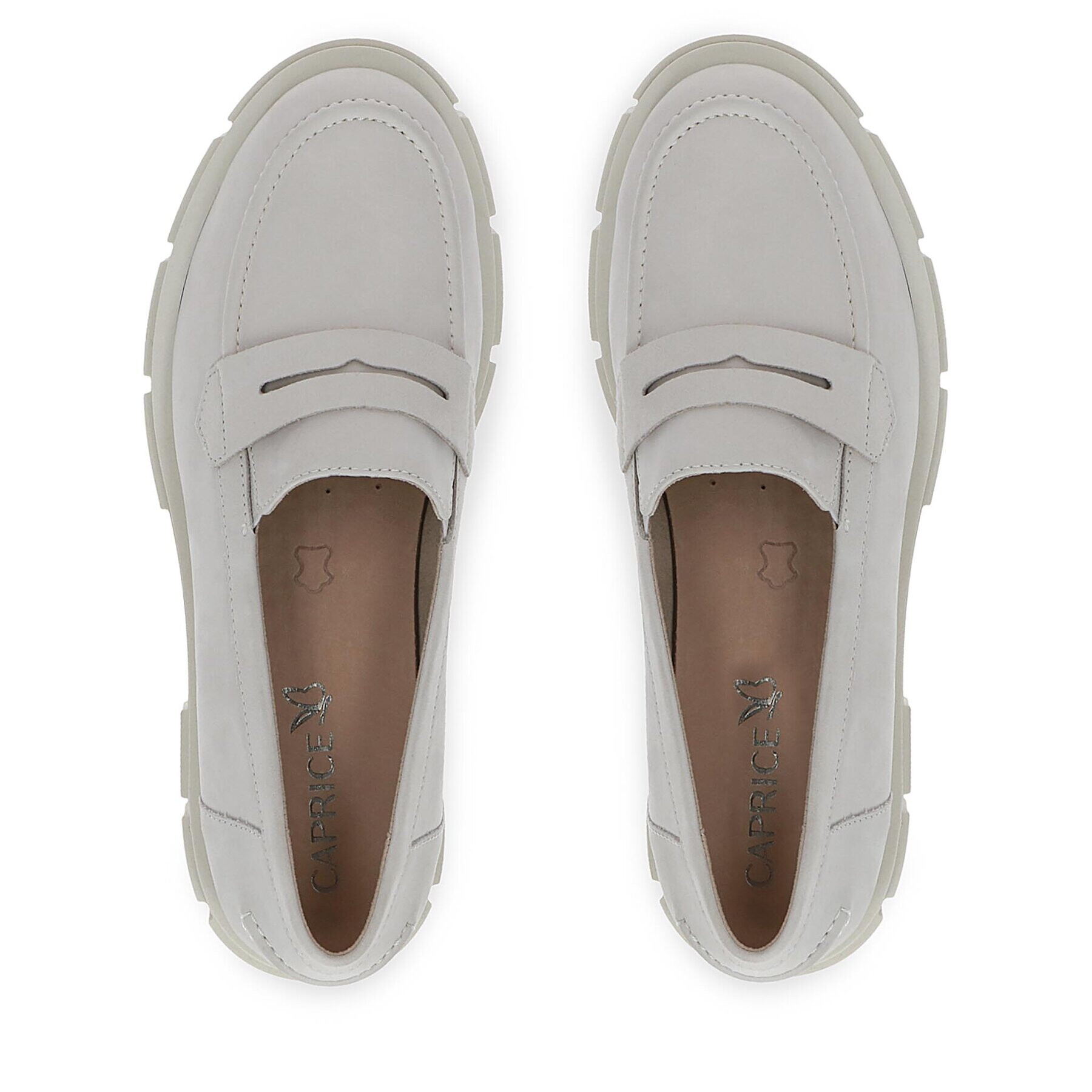 Caprice Loafersy 9-24755-20 Écru - Pepit.cz