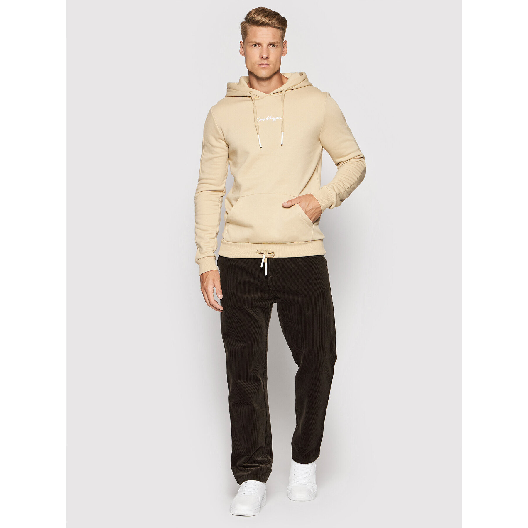 Carhartt WIP Kalhoty z materiálu Menson I028630 Hnědá Regular Fit - Pepit.cz