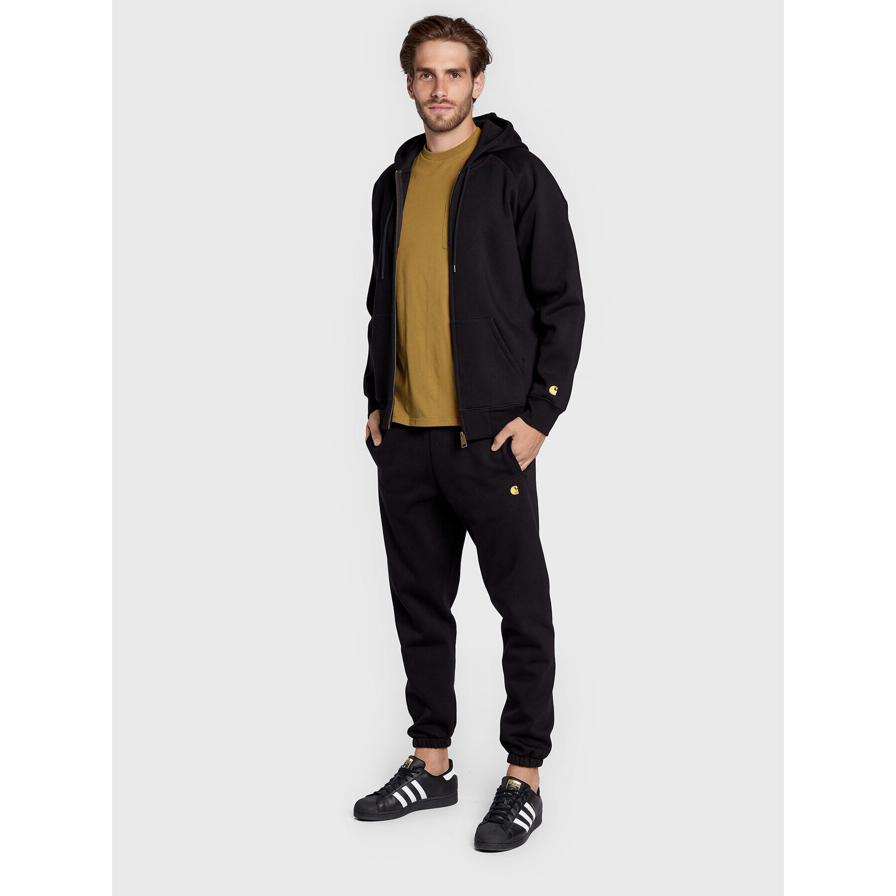 Carhartt WIP Mikina Chase I026385 Černá Regular Fit - Pepit.cz