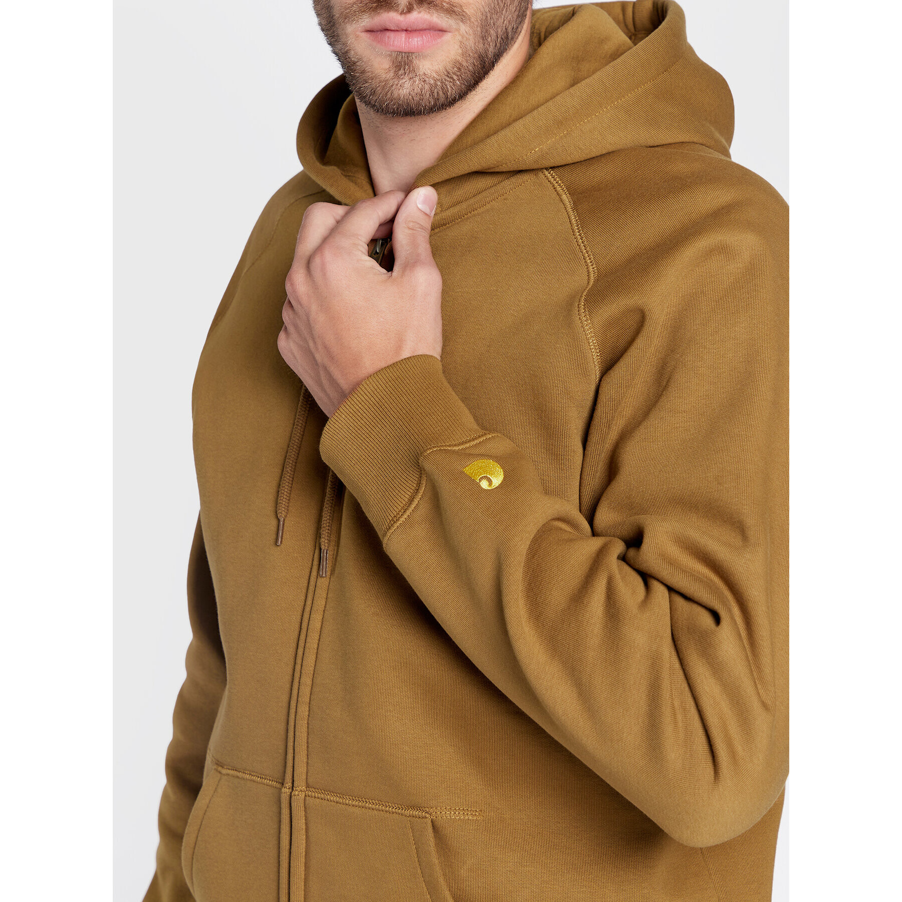 Carhartt WIP Mikina Chase I026385 Hnědá Regular Fit - Pepit.cz