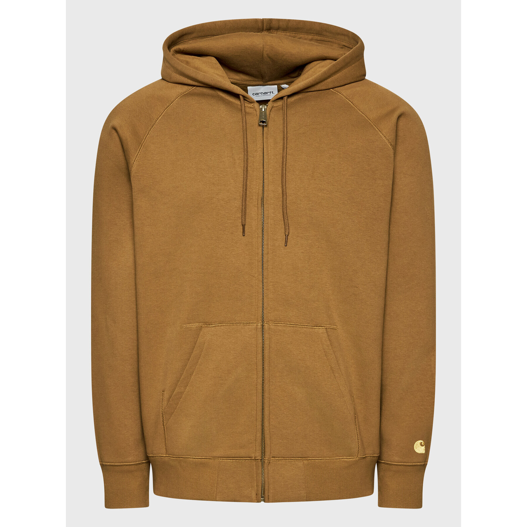 Carhartt WIP Mikina Chase I026385 Hnědá Regular Fit - Pepit.cz