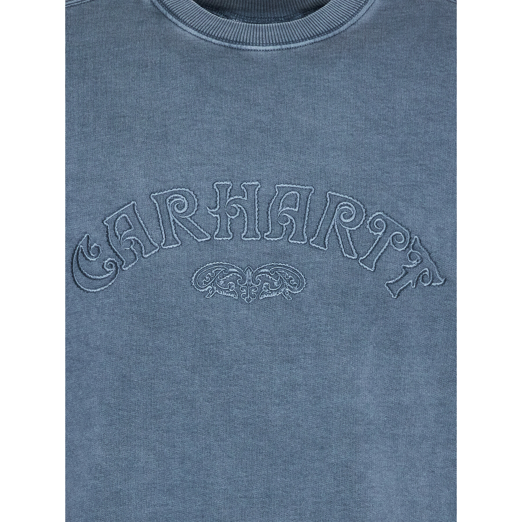 Carhartt WIP Mikina Verse Script I030640 Modrá Loose Fit - Pepit.cz