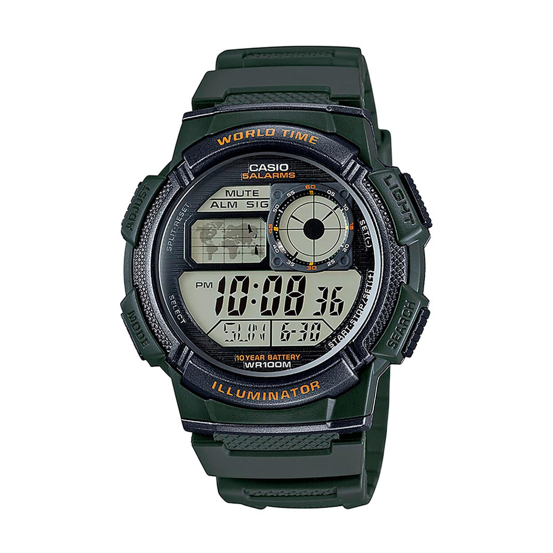 Casio Hodinky AE-1000W-3AVEF Zelená - Pepit.cz