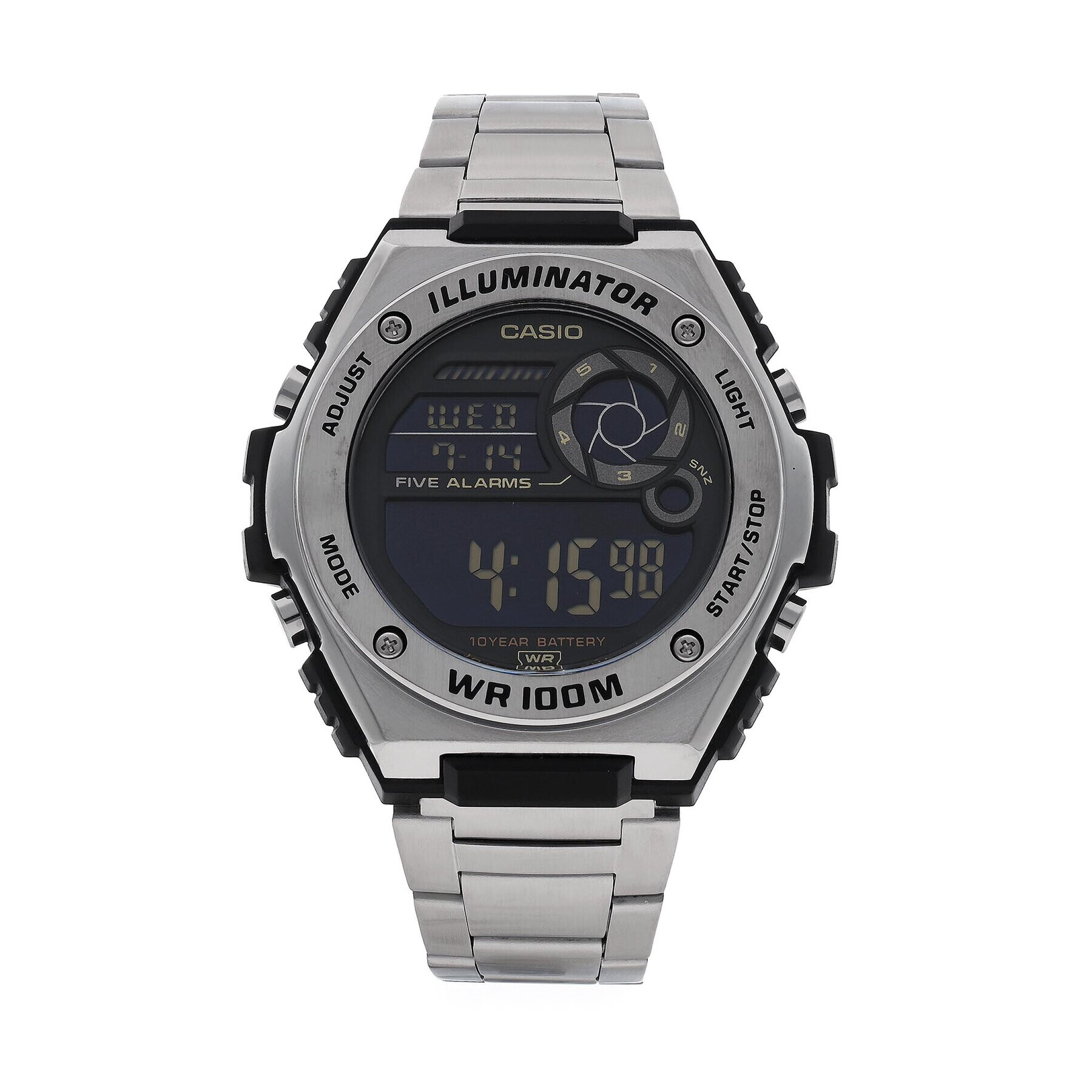 Casio Hodinky MWD-100HD-1BVEF Stříbrná - Pepit.cz