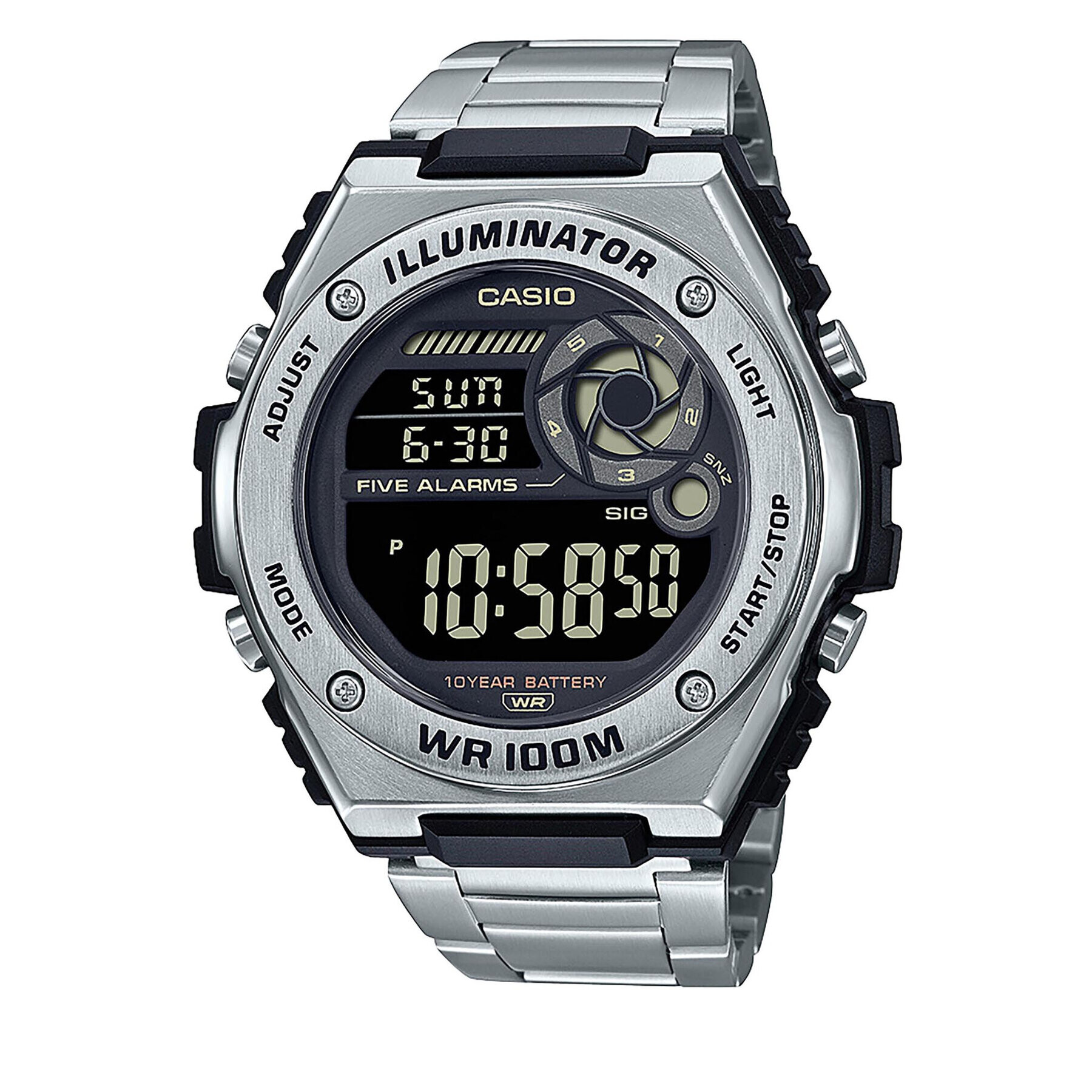 Casio Hodinky MWD-100HD-1BVEF Stříbrná - Pepit.cz