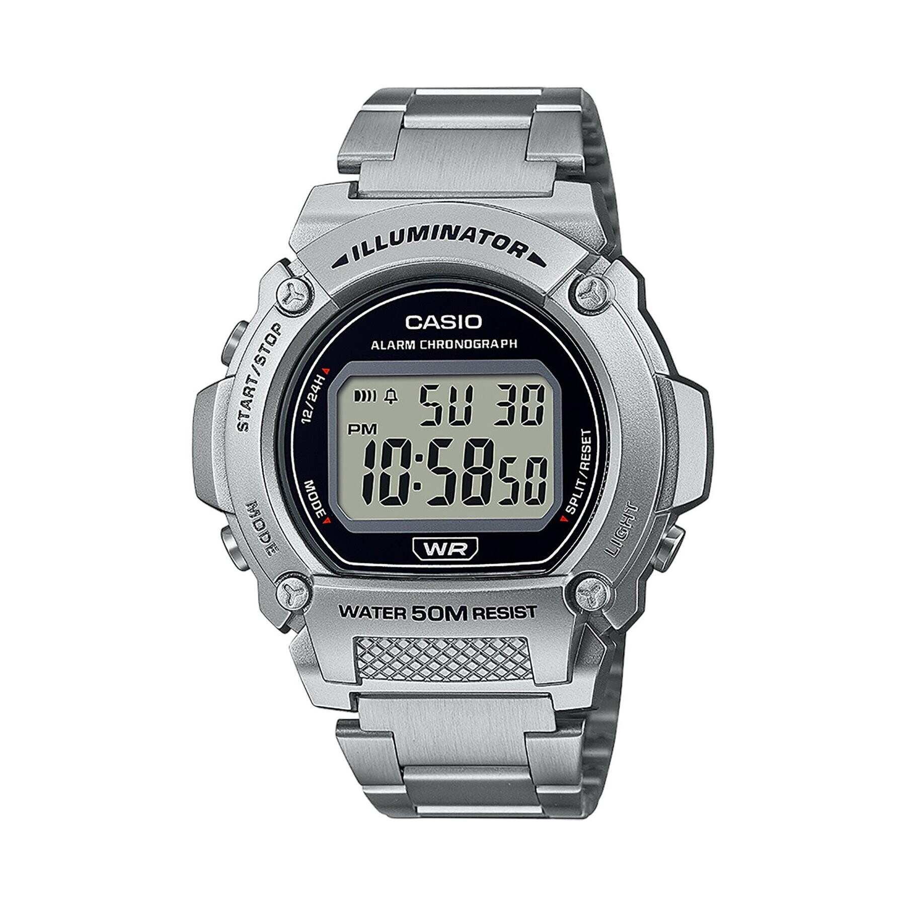 Casio Hodinky W-219HD-1AVEF Stříbrná - Pepit.cz