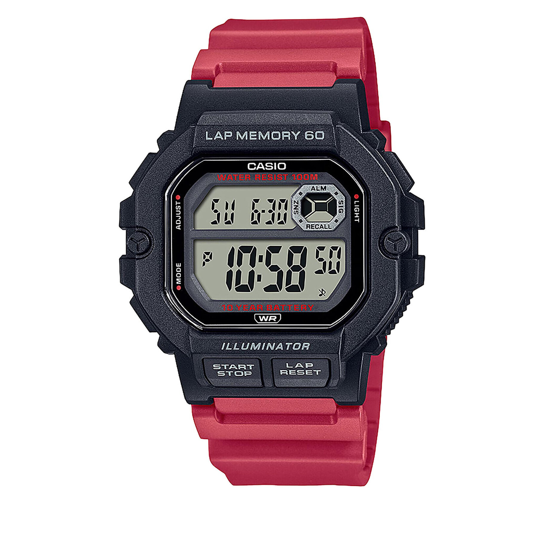 Casio Hodinky WS-1400H-4AVEF Červená - Pepit.cz