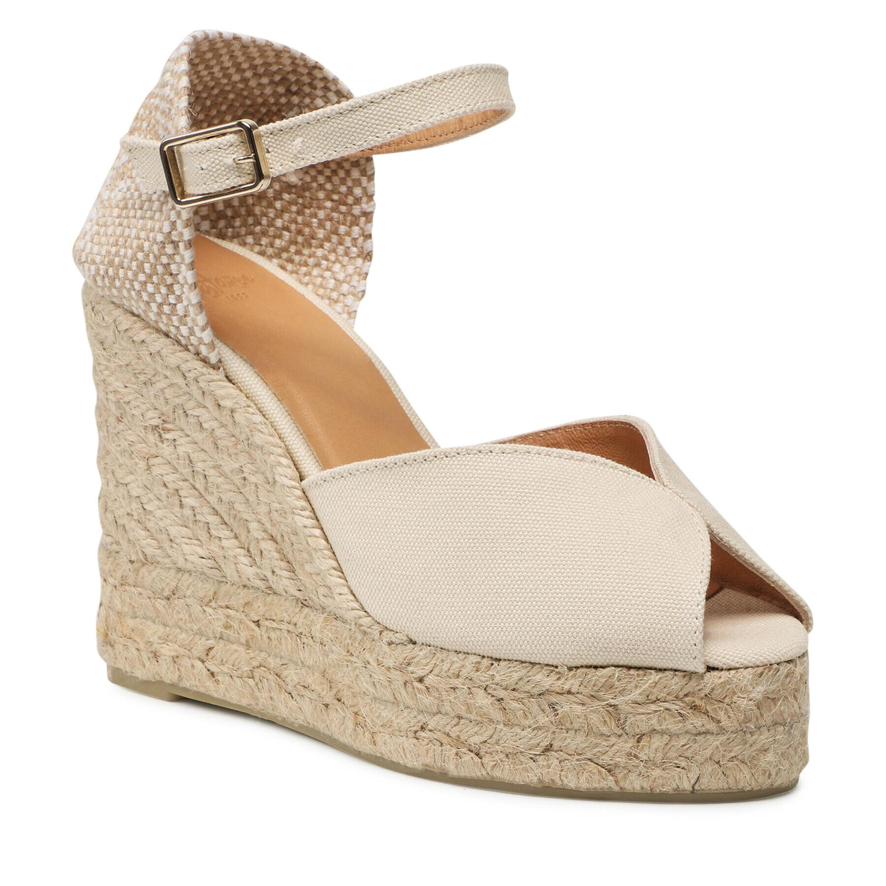 Castañer Espadrilky Bianca/8ED/001 022233-203 Béžová - Pepit.cz