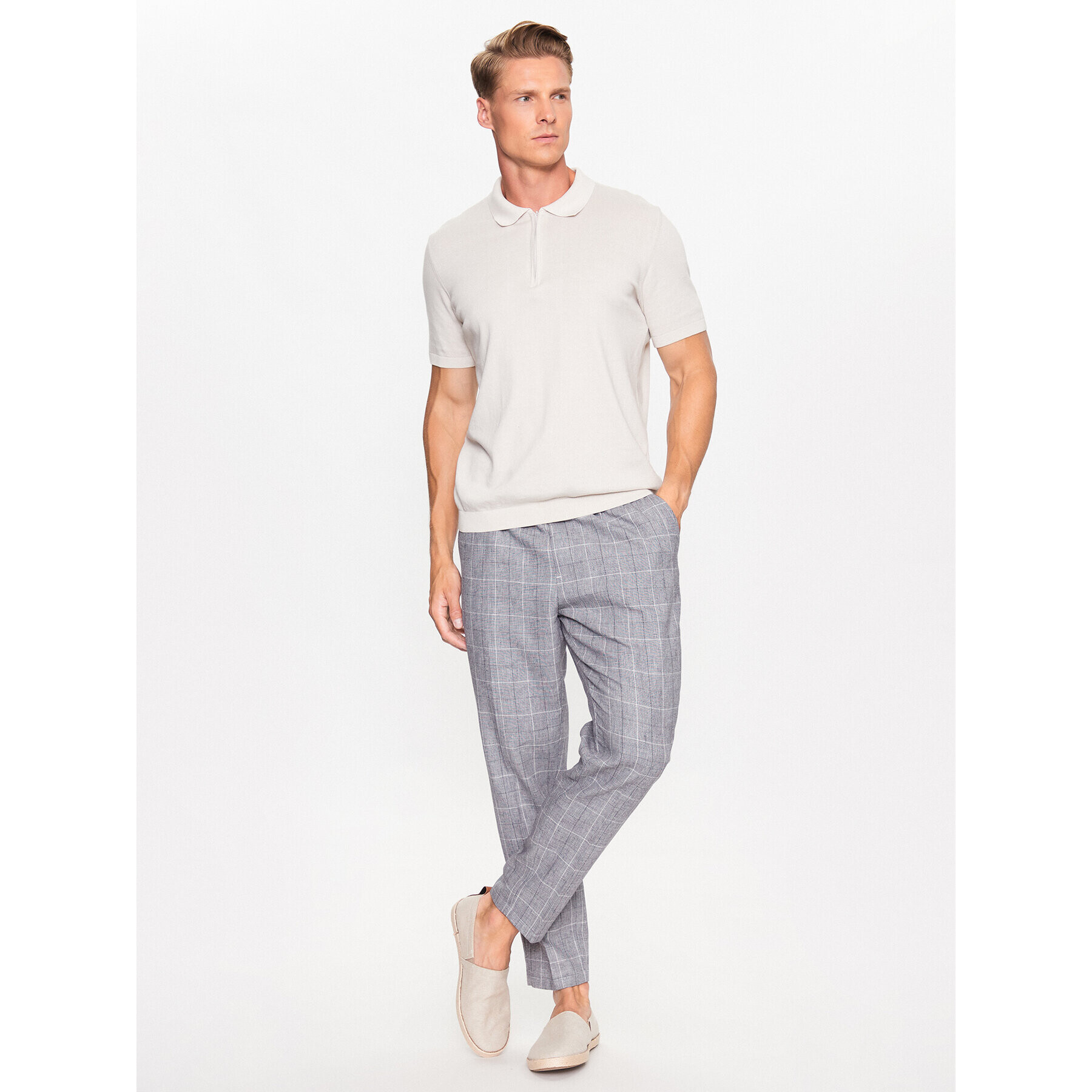 Casual Friday Chino kalhoty 20504694 Šedá Regular Fit - Pepit.cz