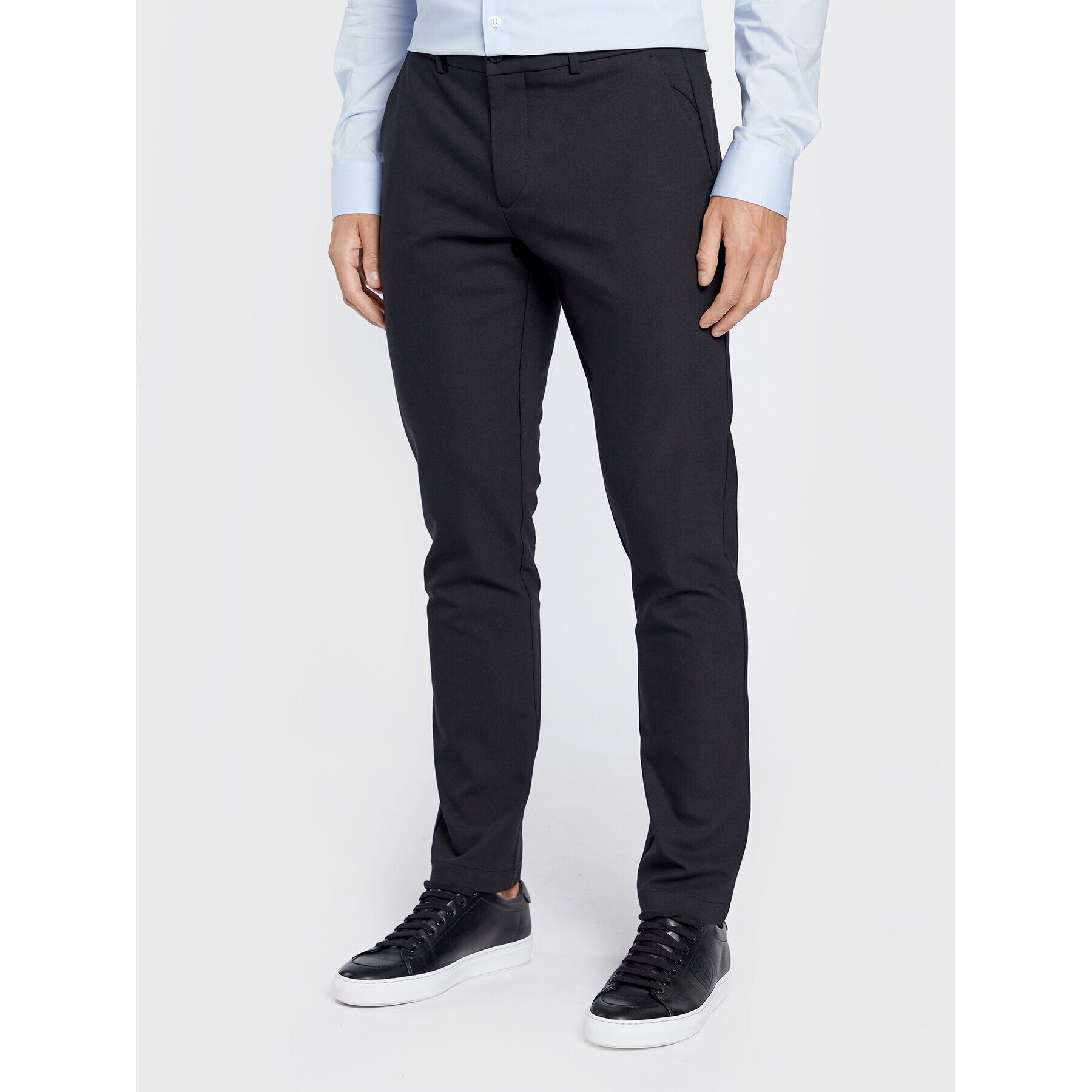 Casual Friday Kalhoty z materiálu Philip 20502776 Černá Slim Fit - Pepit.cz