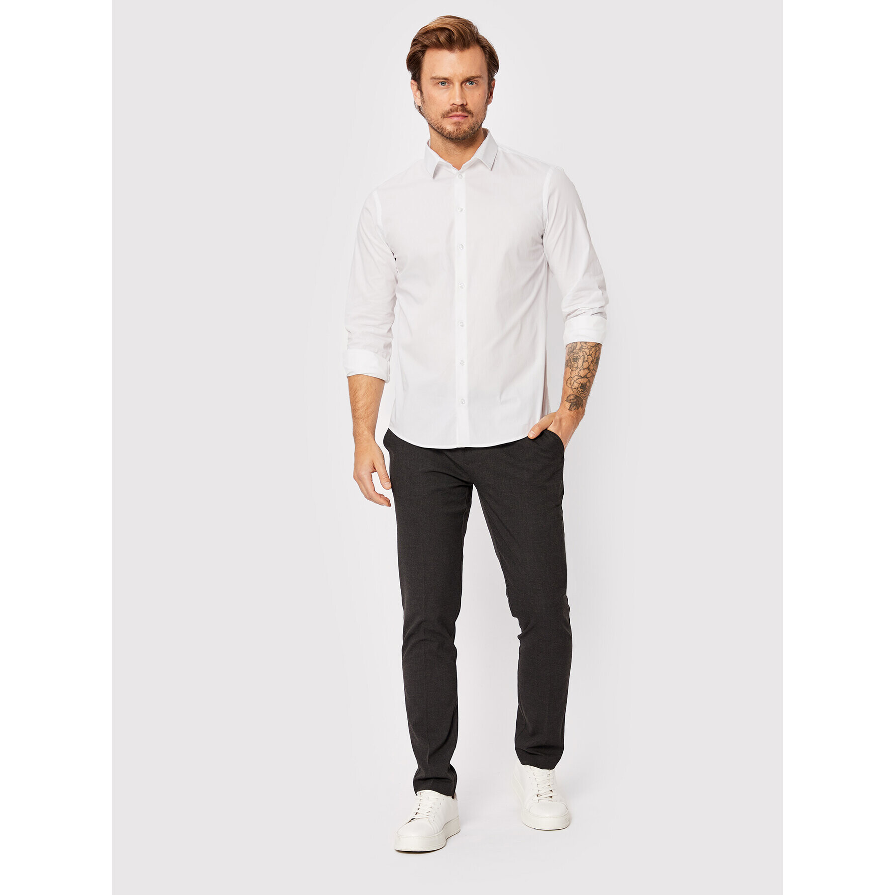 Casual Friday Košile Palle 500924 Bílá Slim Fit - Pepit.cz