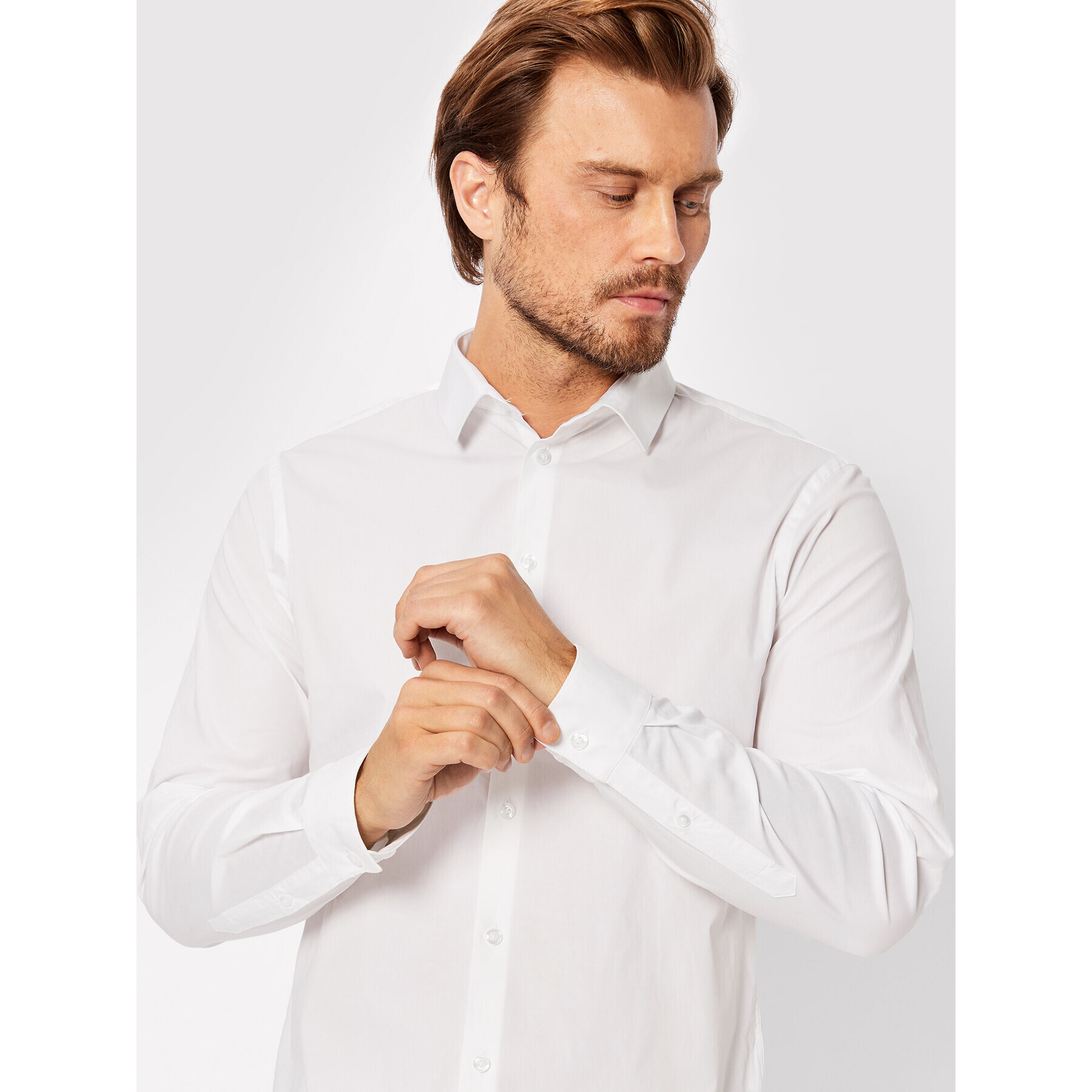 Casual Friday Košile Palle 500924 Bílá Slim Fit - Pepit.cz