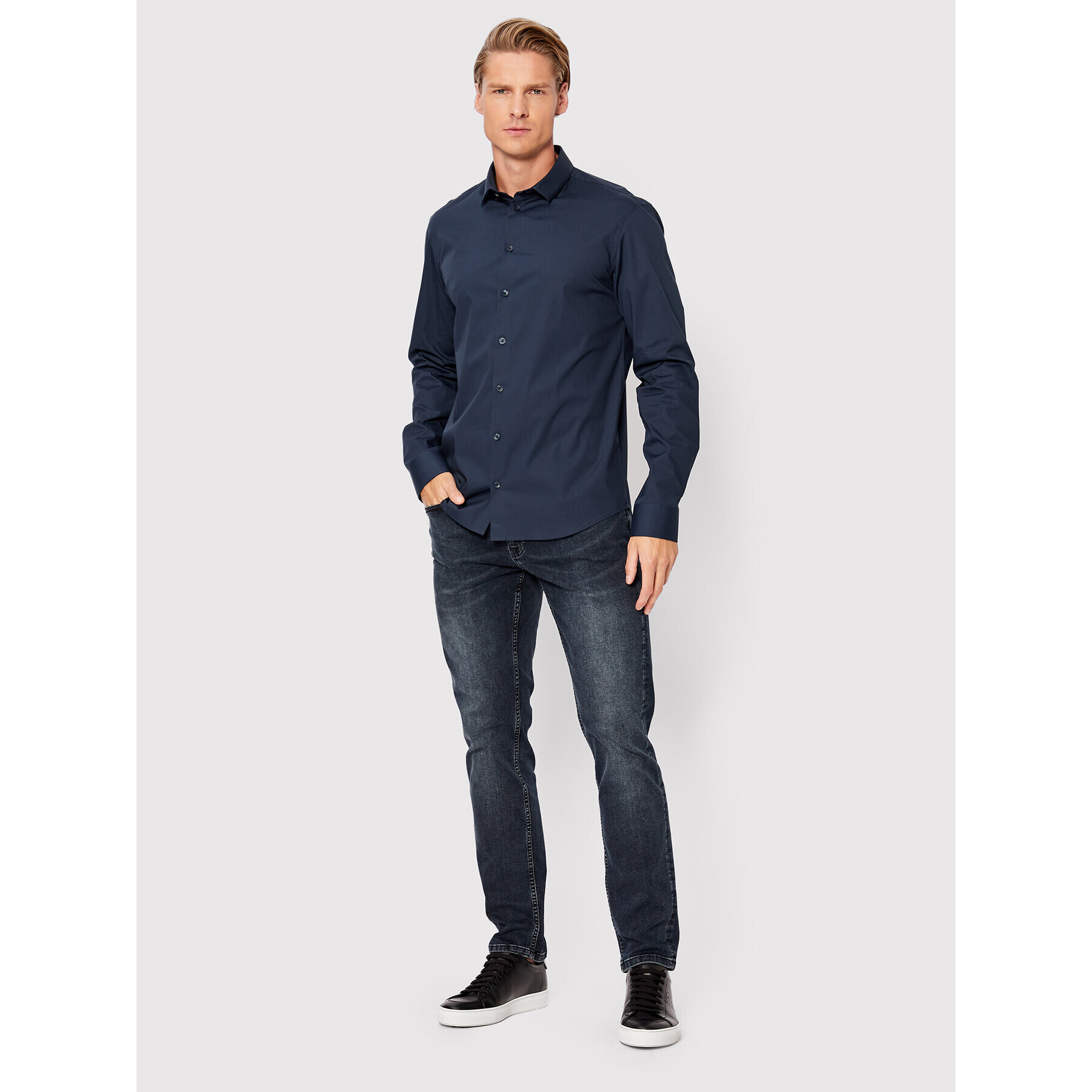 Casual Friday Košile Palle 500924 Tmavomodrá Slim Fit - Pepit.cz