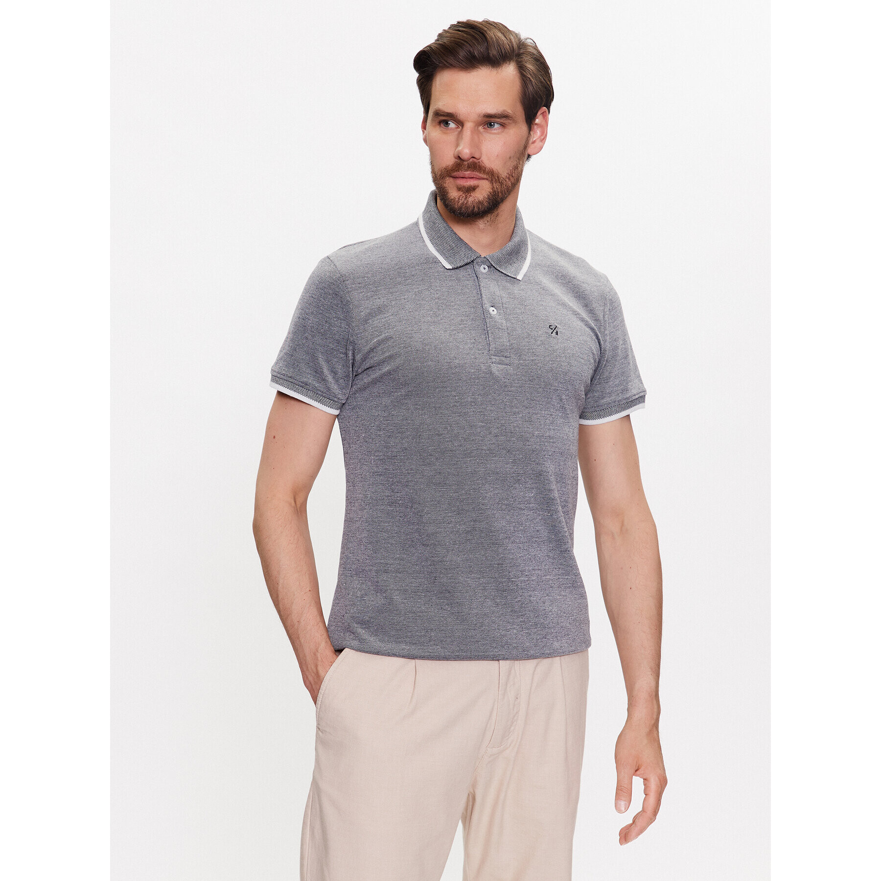 Casual Friday Polokošile 20503969 Šedá Regular Fit - Pepit.cz