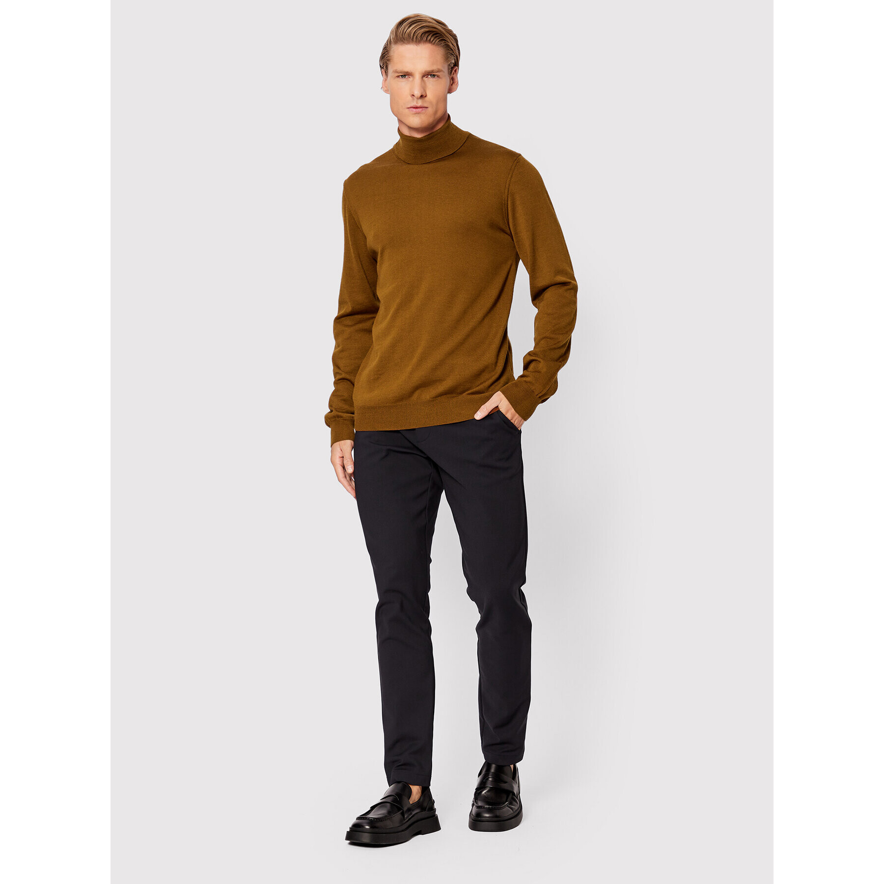 Casual Friday Rolák Konrad 501483 Hnědá Slim Fit - Pepit.cz