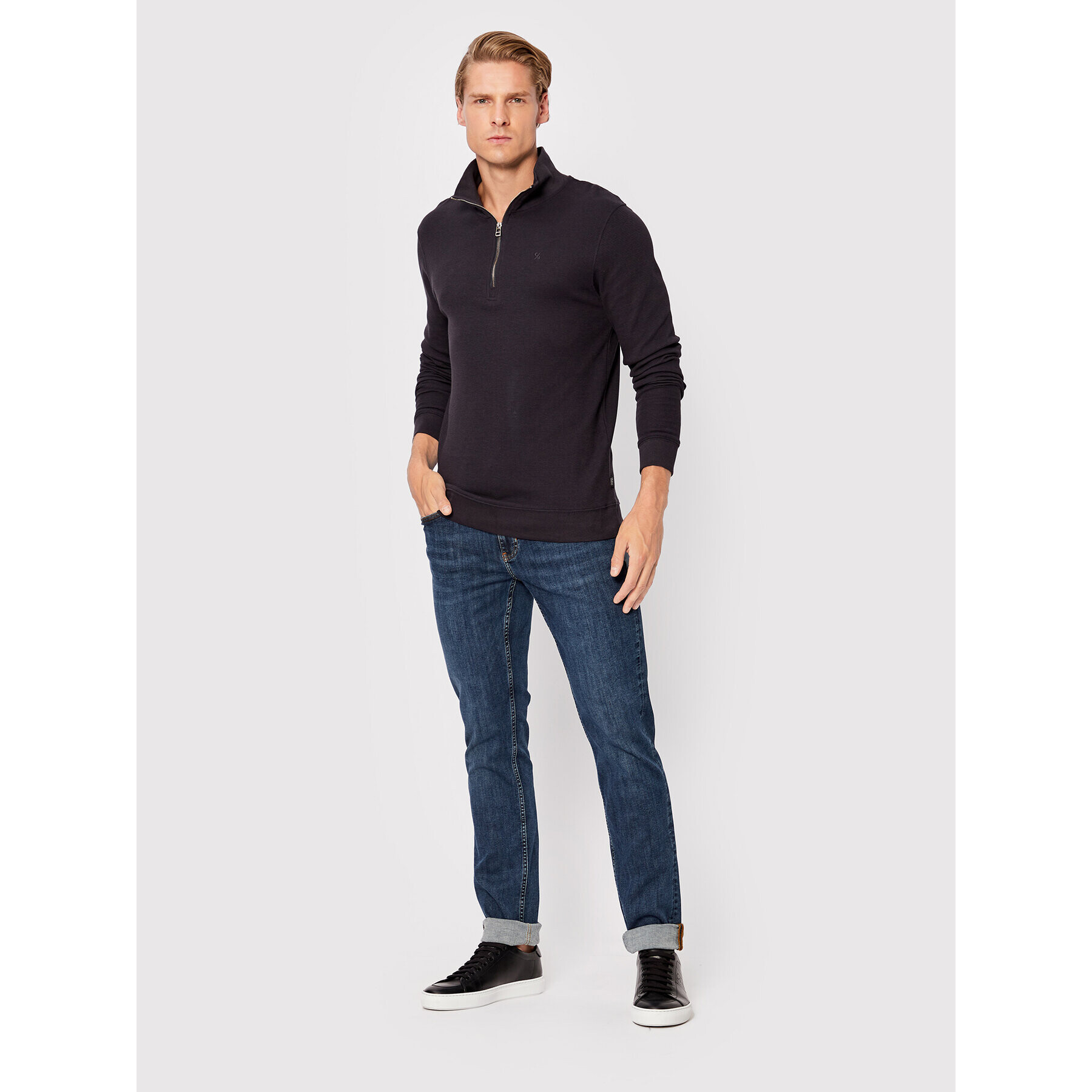 Casual Friday Svetr Sebastian 20504420 Tmavomodrá Regular Fit - Pepit.cz