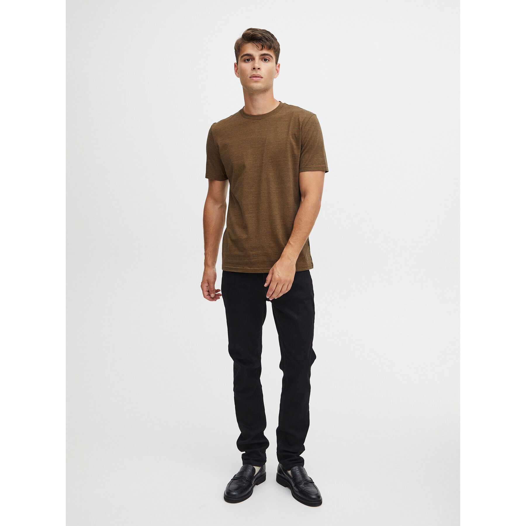 Casual Friday T-Shirt 20504834 Hnědá Regular Fit - Pepit.cz