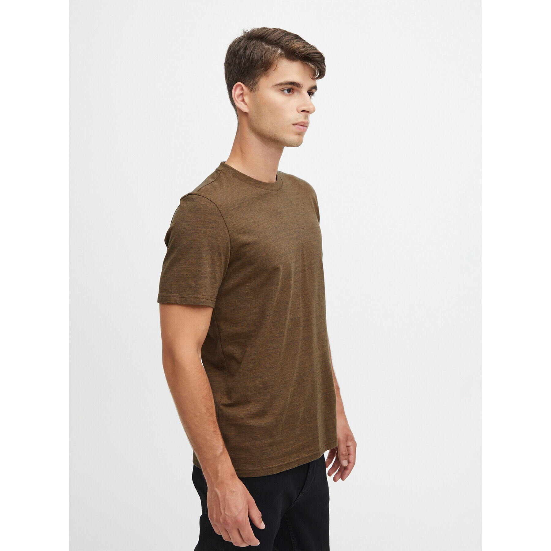 Casual Friday T-Shirt 20504834 Hnědá Regular Fit - Pepit.cz