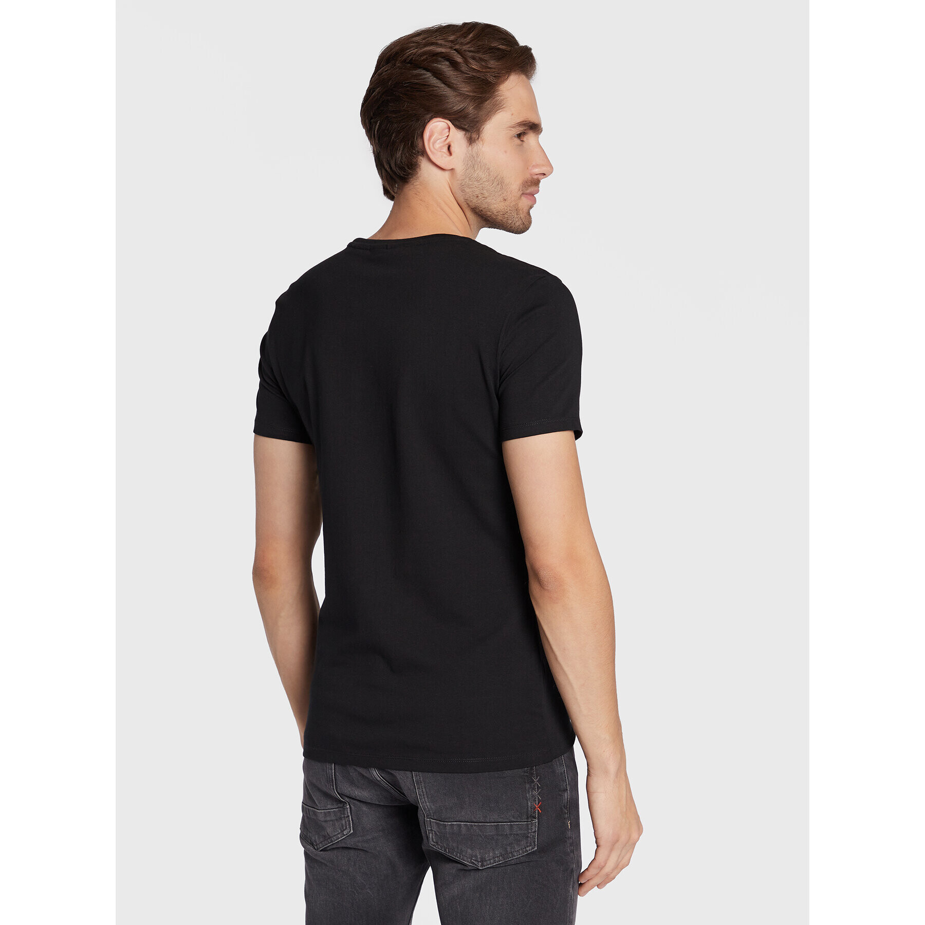 Casual Friday T-Shirt David 20503063 Černá Slim Fit - Pepit.cz