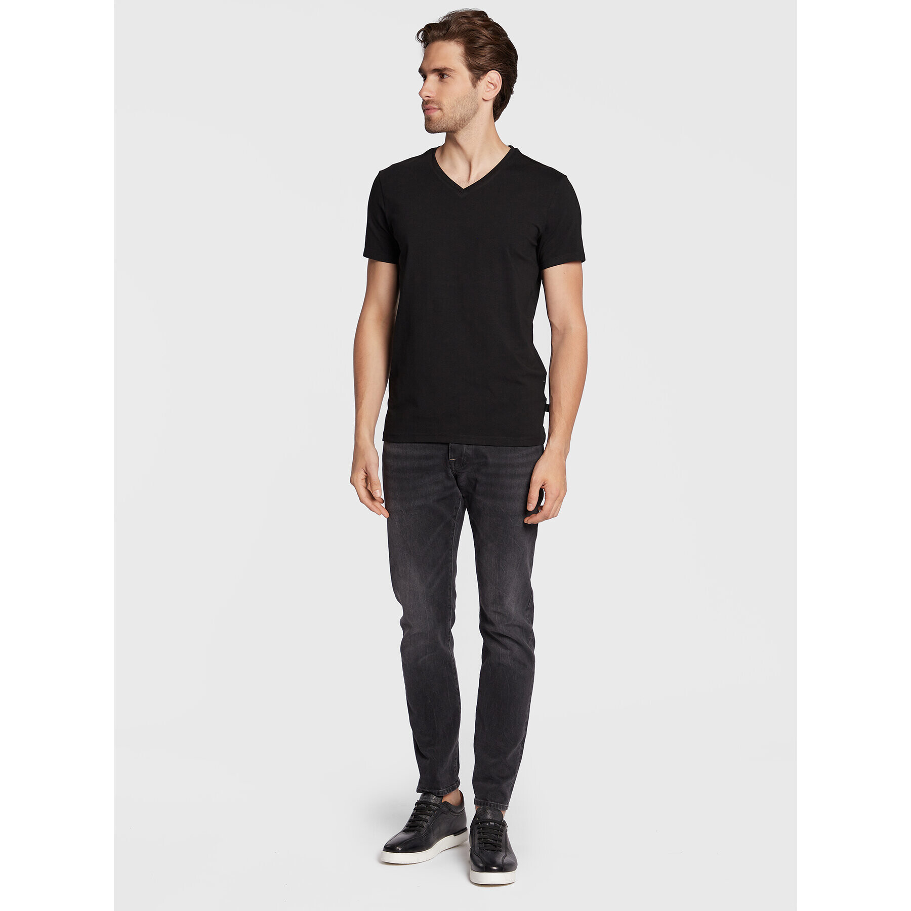 Casual Friday T-Shirt Lincoln 20503062 Černá Slim Fit - Pepit.cz