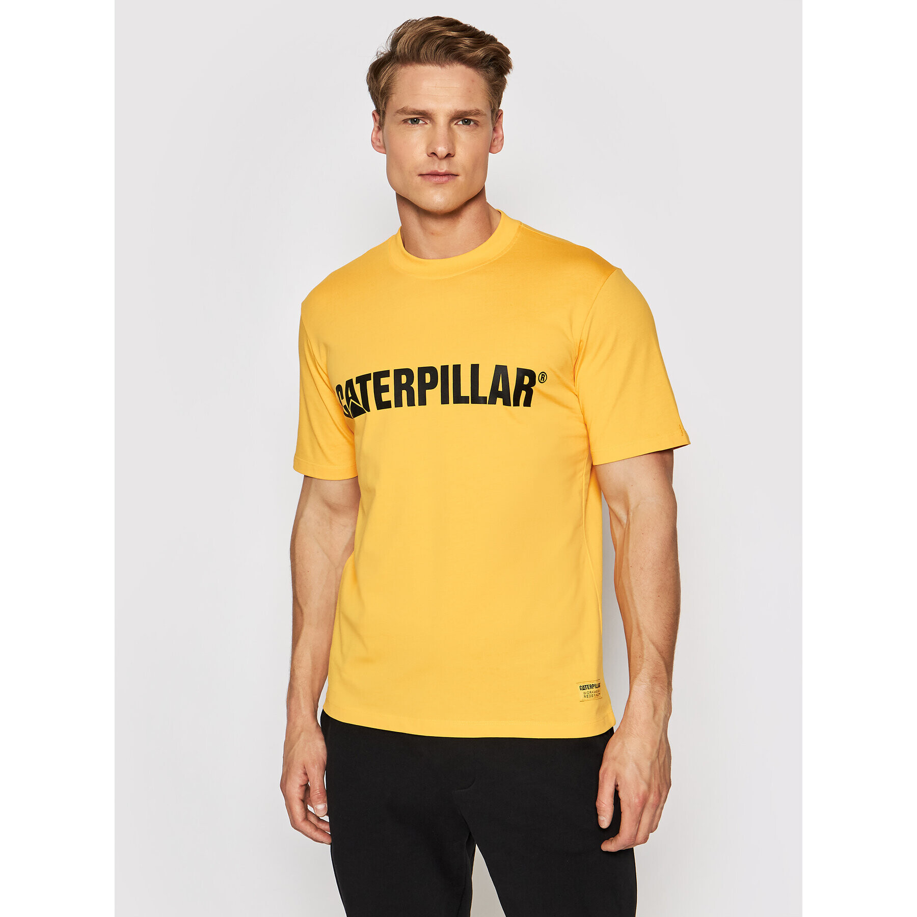 CATerpillar T-Shirt 2511242 Žlutá Regular Fit - Pepit.cz