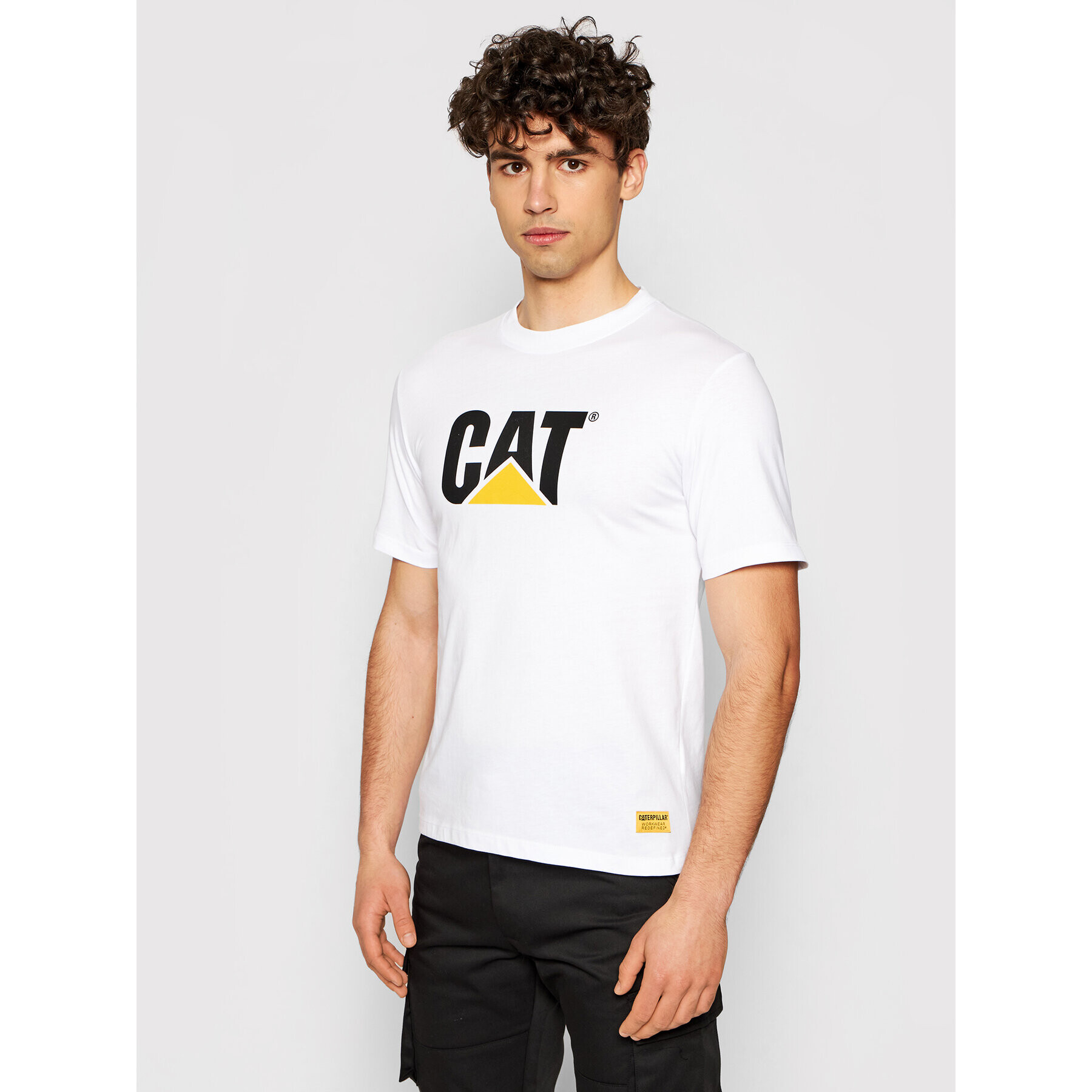 CATerpillar T-Shirt 2511243 Bílá Regular Fit - Pepit.cz