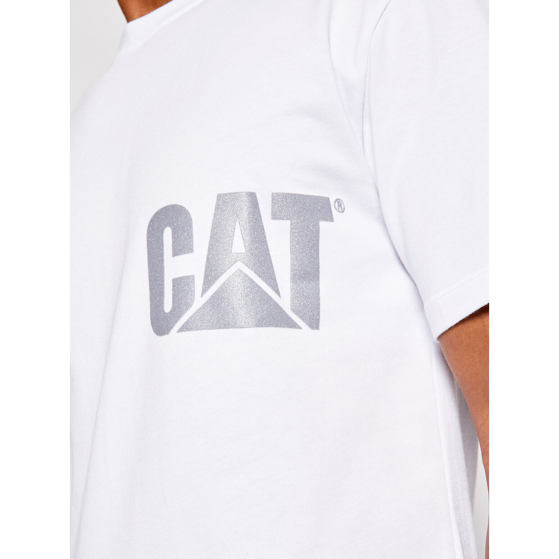 CATerpillar T-Shirt 2511548 Bílá Regular Fit - Pepit.cz