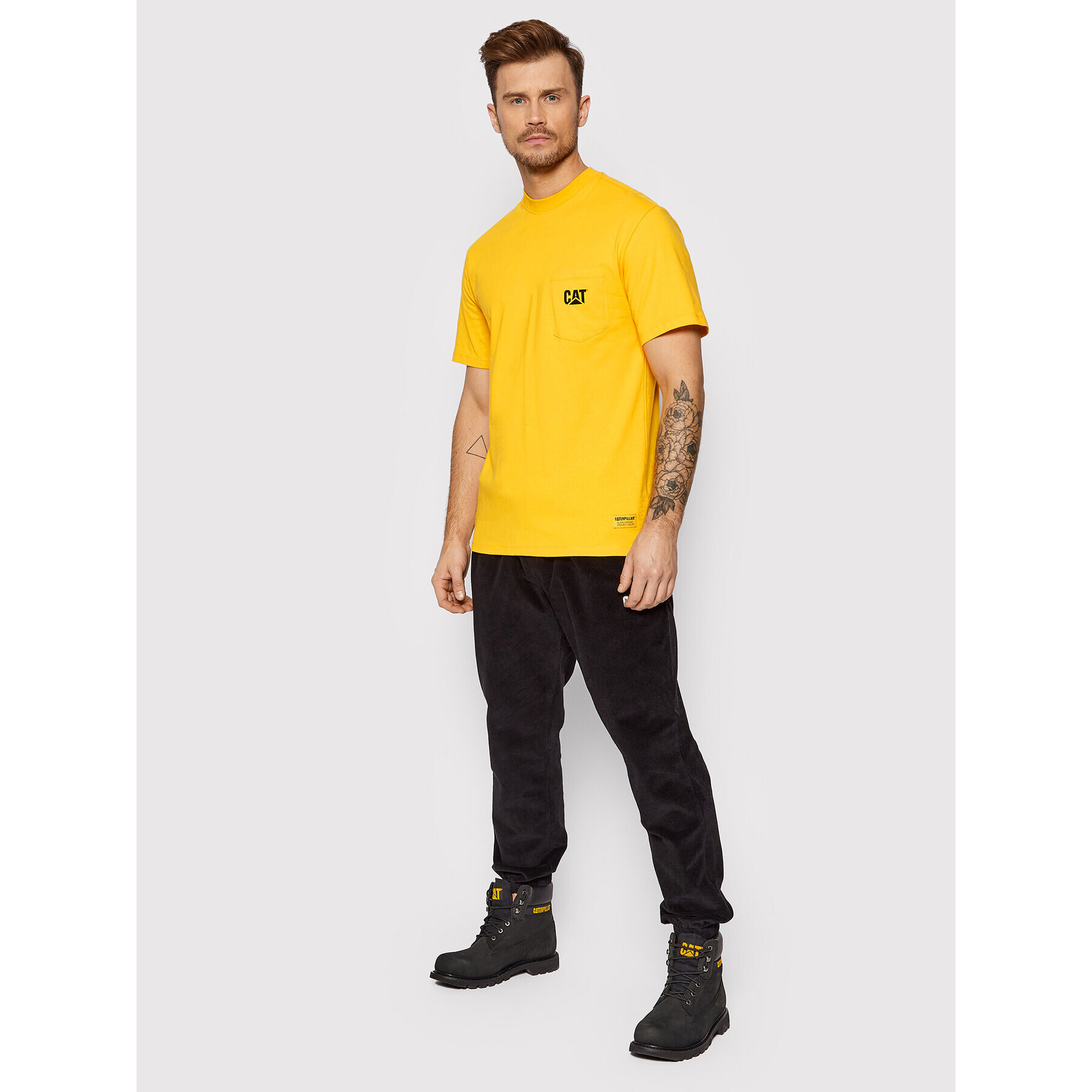 CATerpillar T-Shirt 2511868 Žlutá Regular Fit - Pepit.cz