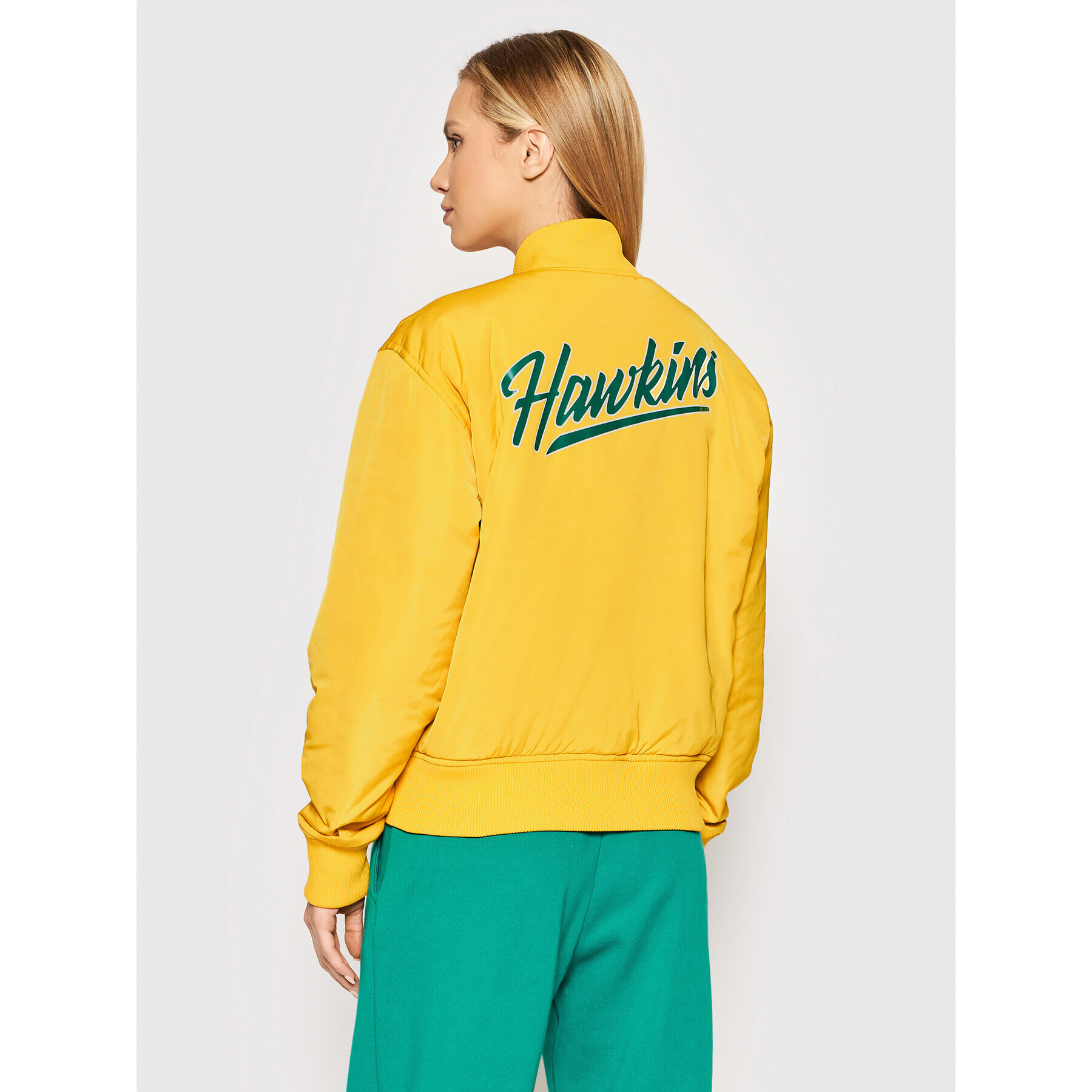 Champion Bunda bomber Unisex STRANGER THINGS Hawkins 217754 Žlutá Regular Fit - Pepit.cz