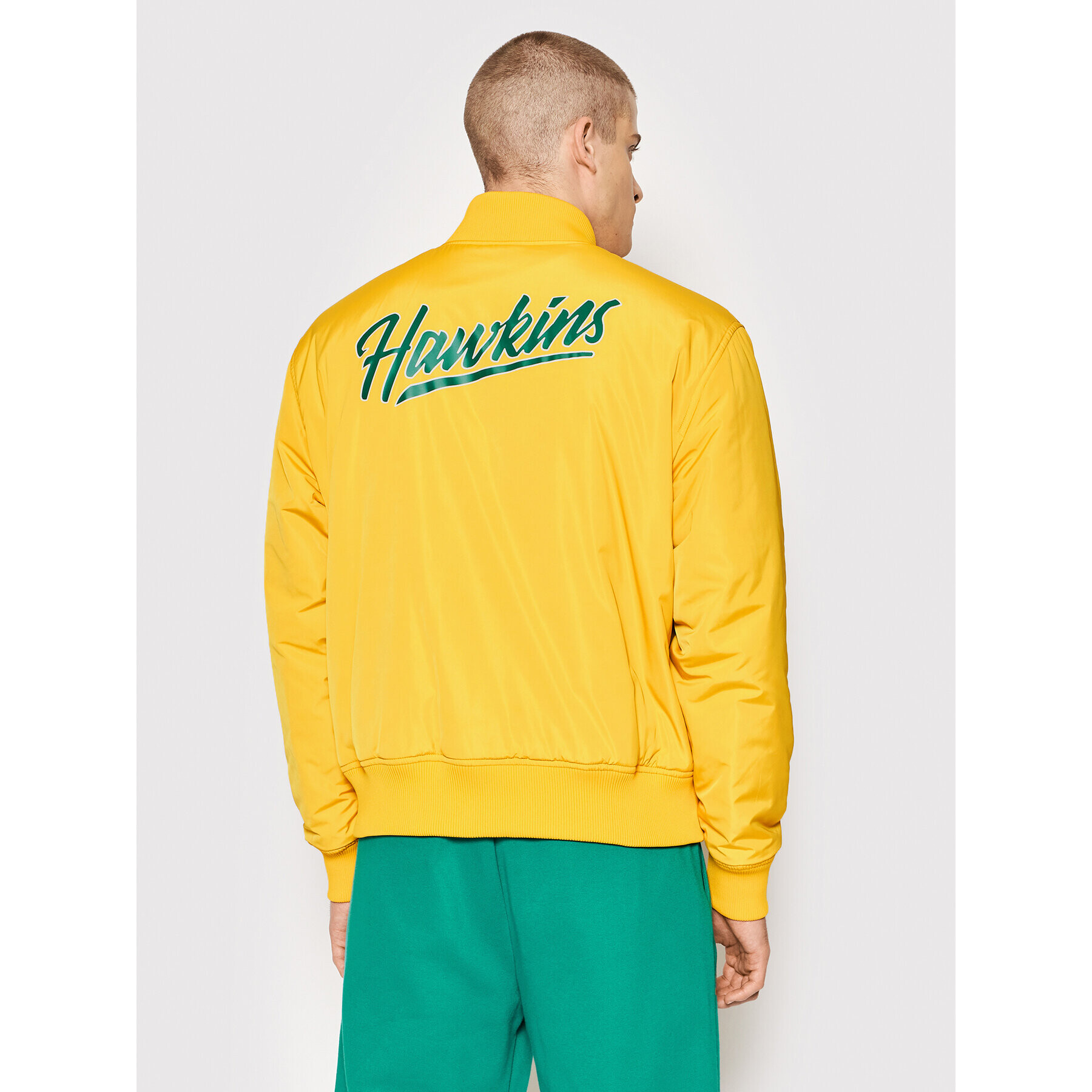 Champion Bunda bomber Unisex STRANGER THINGS Hawkins 217754 Žlutá Regular Fit - Pepit.cz