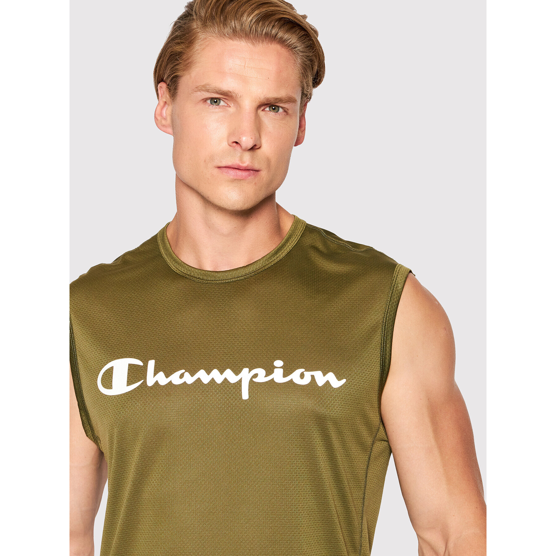 Champion Funkční tričko 217091 Zelená Athletic Fit - Pepit.cz