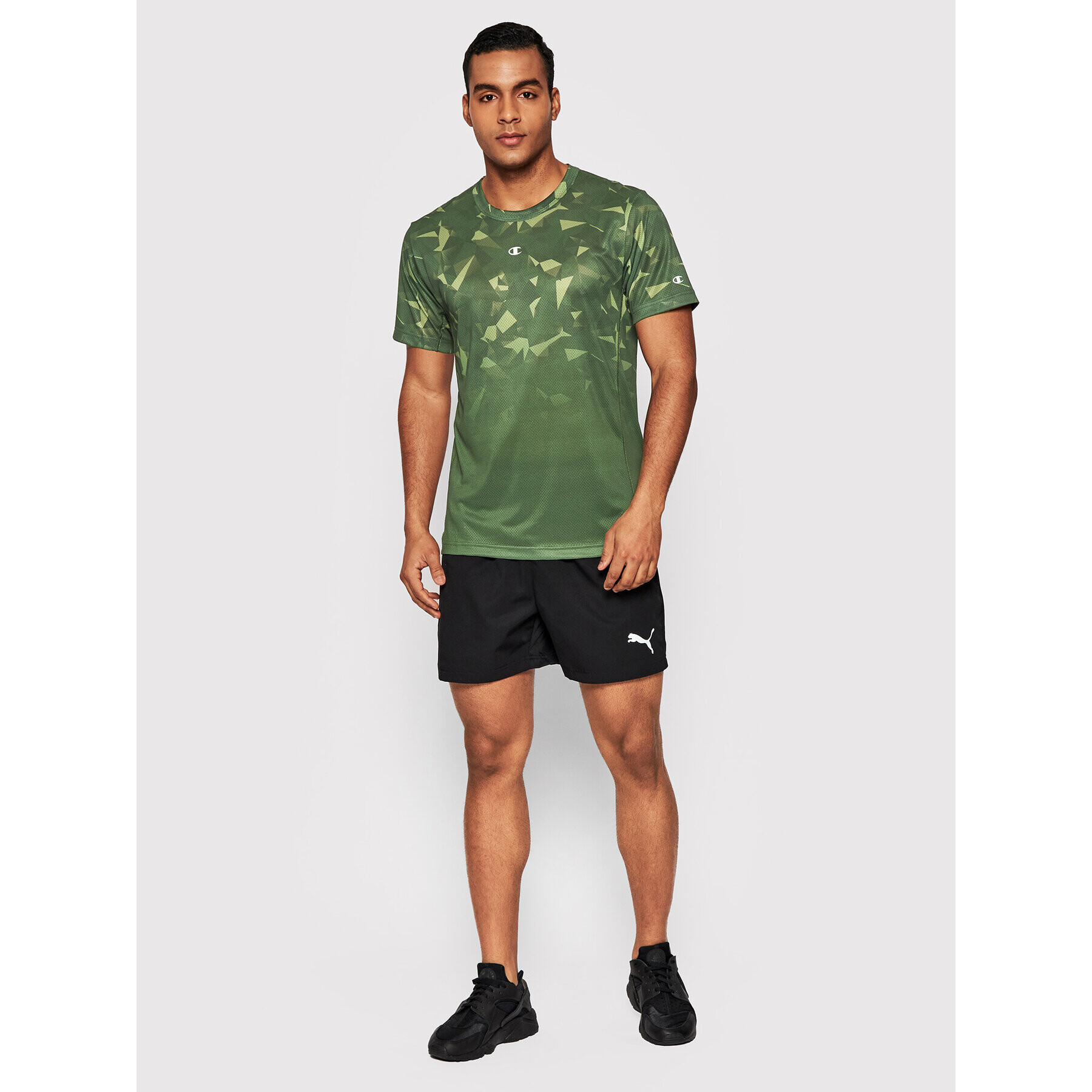 Champion Funkční tričko 217093 Zelená Athletic Fit - Pepit.cz