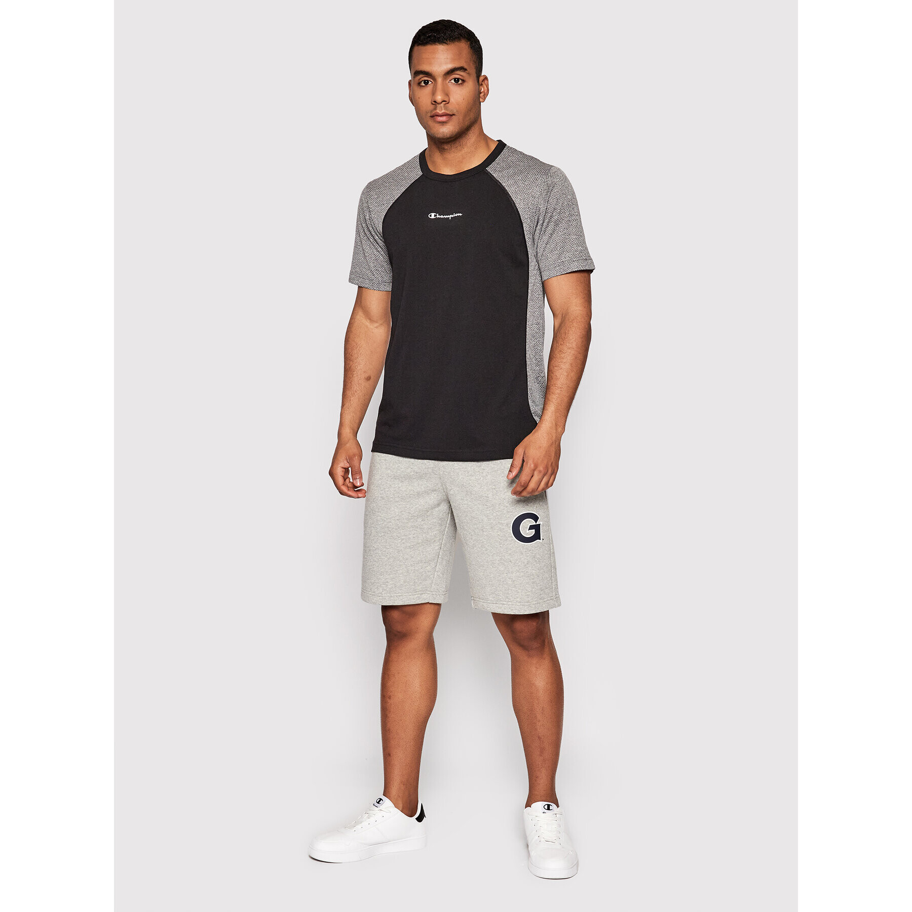 Champion Funkční tričko Micro Mesh Insert 217111 Černá Athletic Fit - Pepit.cz