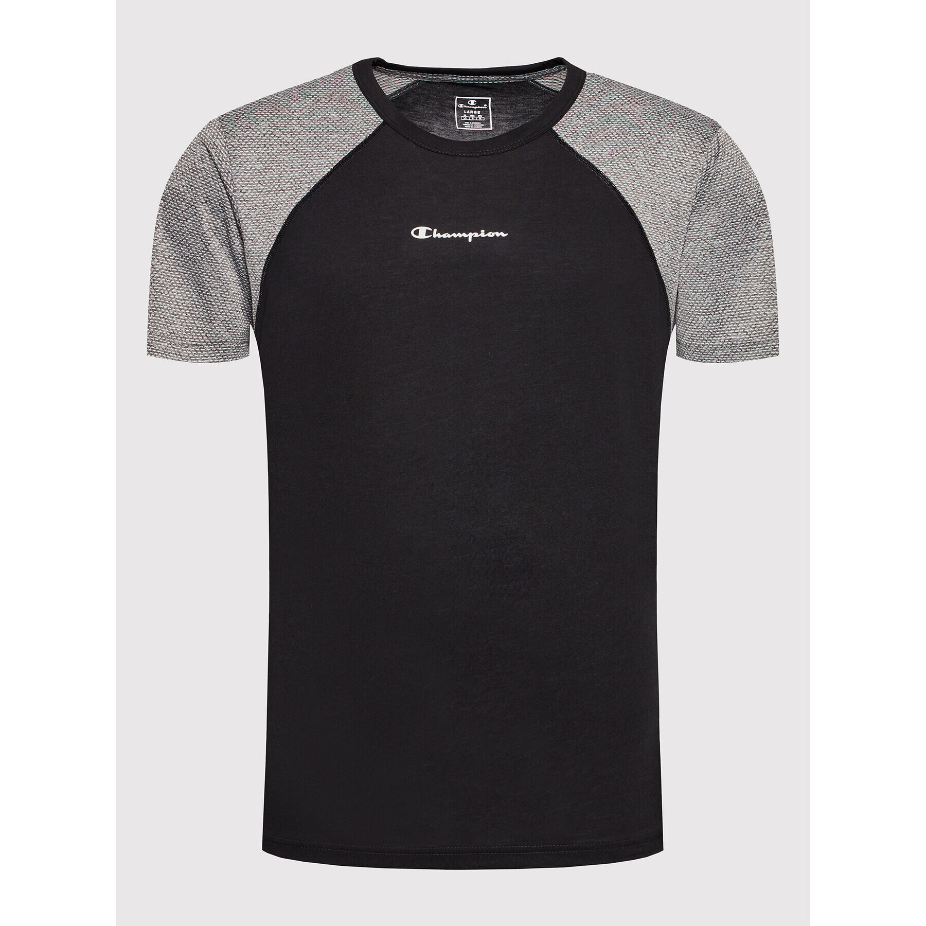 Champion Funkční tričko Micro Mesh Insert 217111 Černá Athletic Fit - Pepit.cz