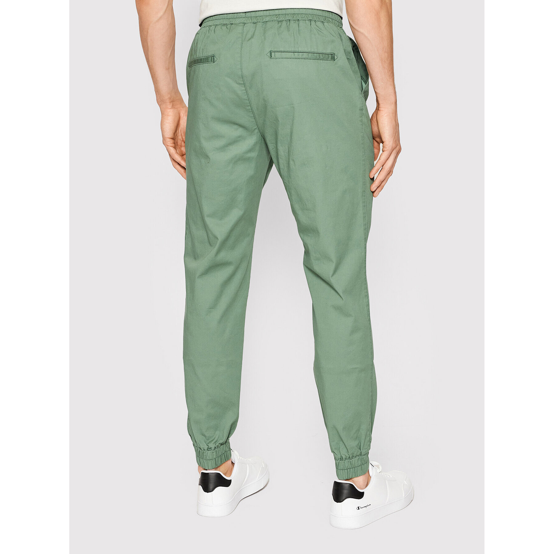 Champion Joggers kalhoty Twill Cuffed 214366 Zelená Slim Fit - Pepit.cz