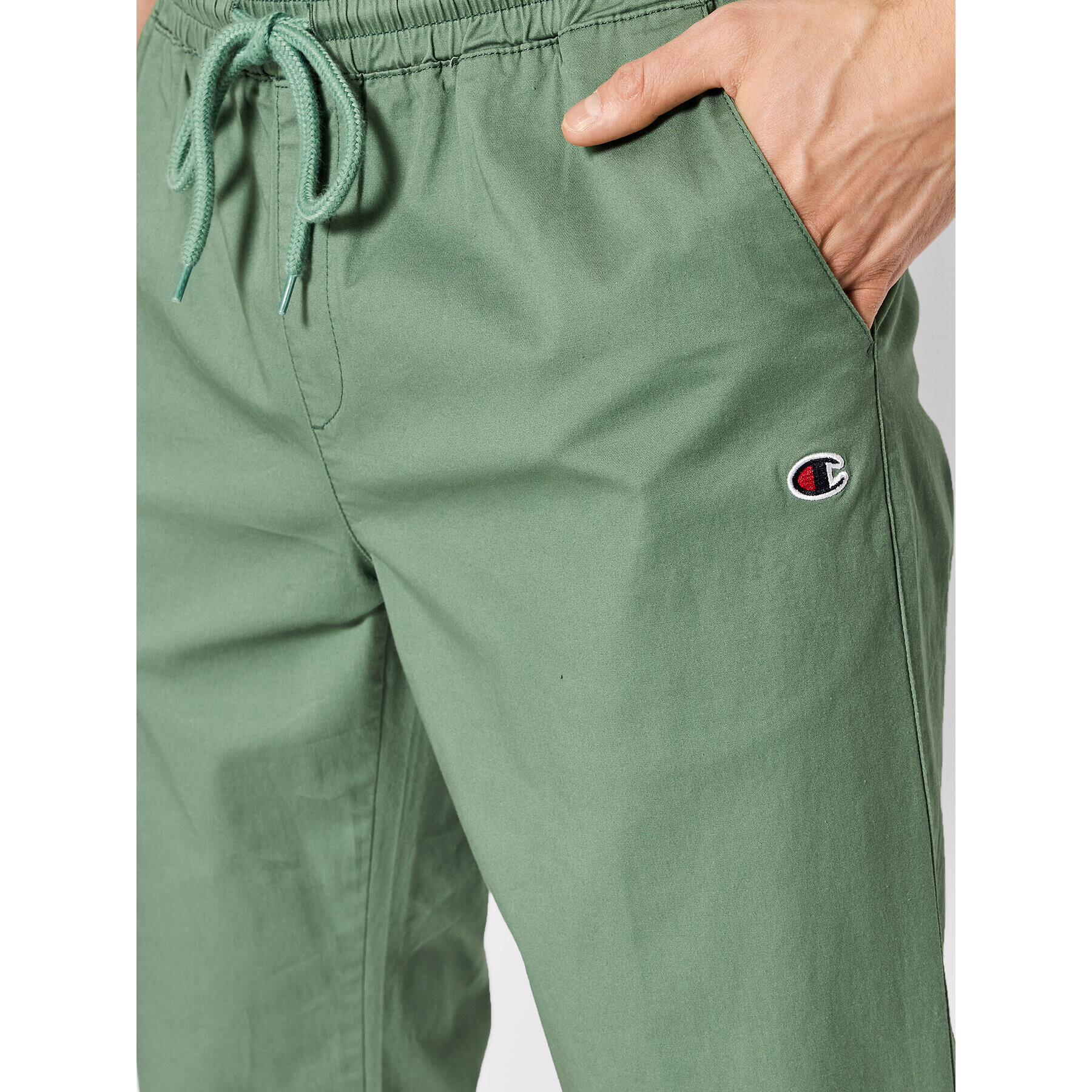 Champion Joggers kalhoty Twill Cuffed 214366 Zelená Slim Fit - Pepit.cz