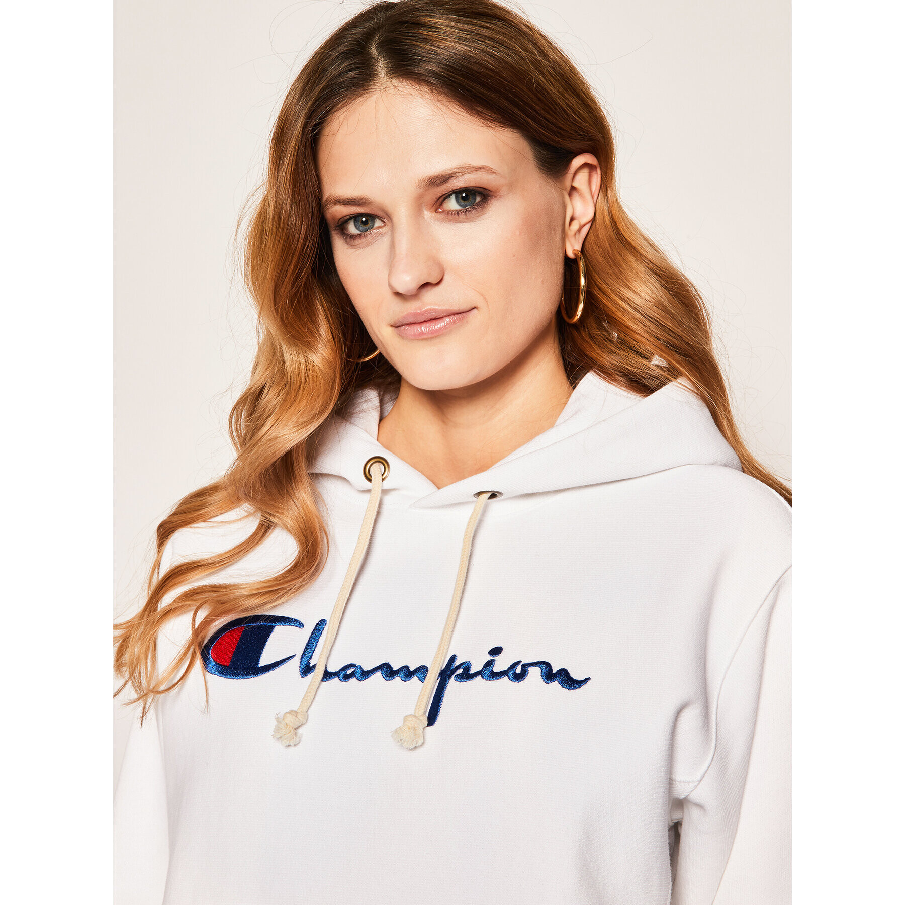 Champion Mikina 113149 Bílá Custom Fit - Pepit.cz