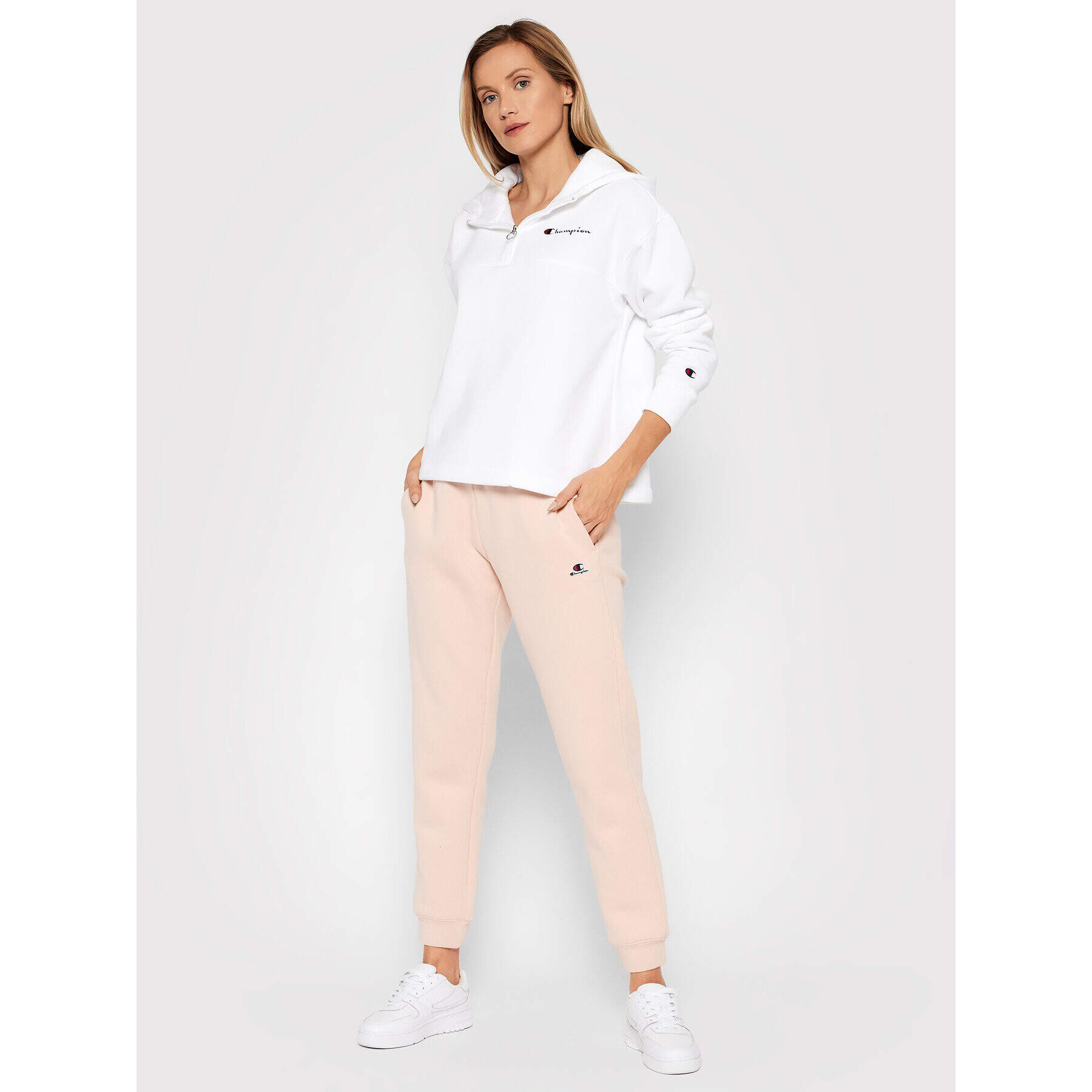 Champion Mikina 114463 Bílá Regular Fit - Pepit.cz