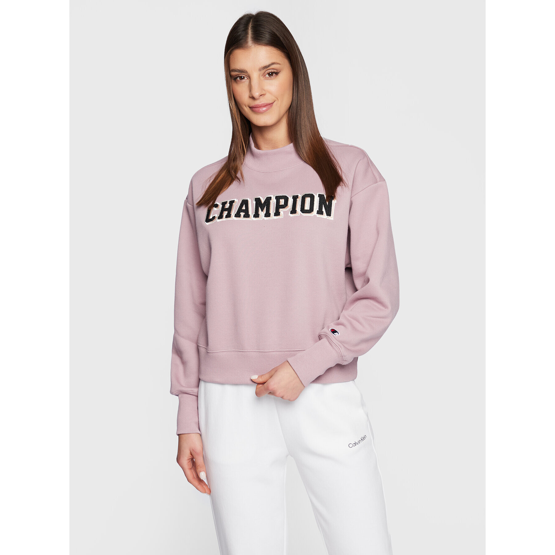 Champion Mikina 115439 Fialová Custom Fit - Pepit.cz